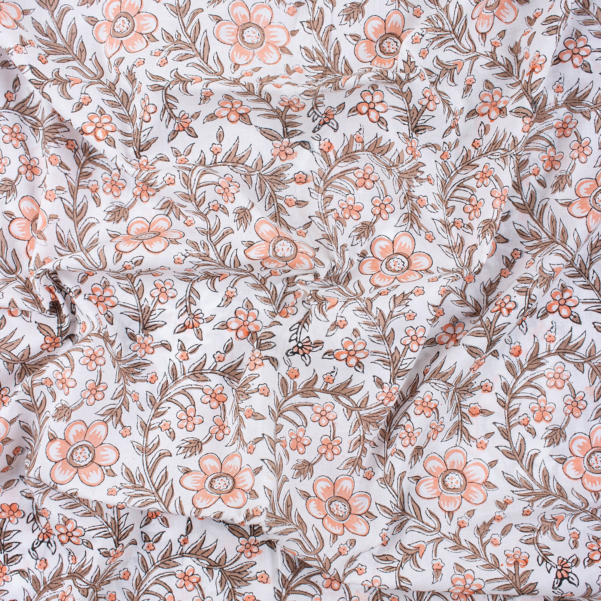 Pink Floral Print Fabric