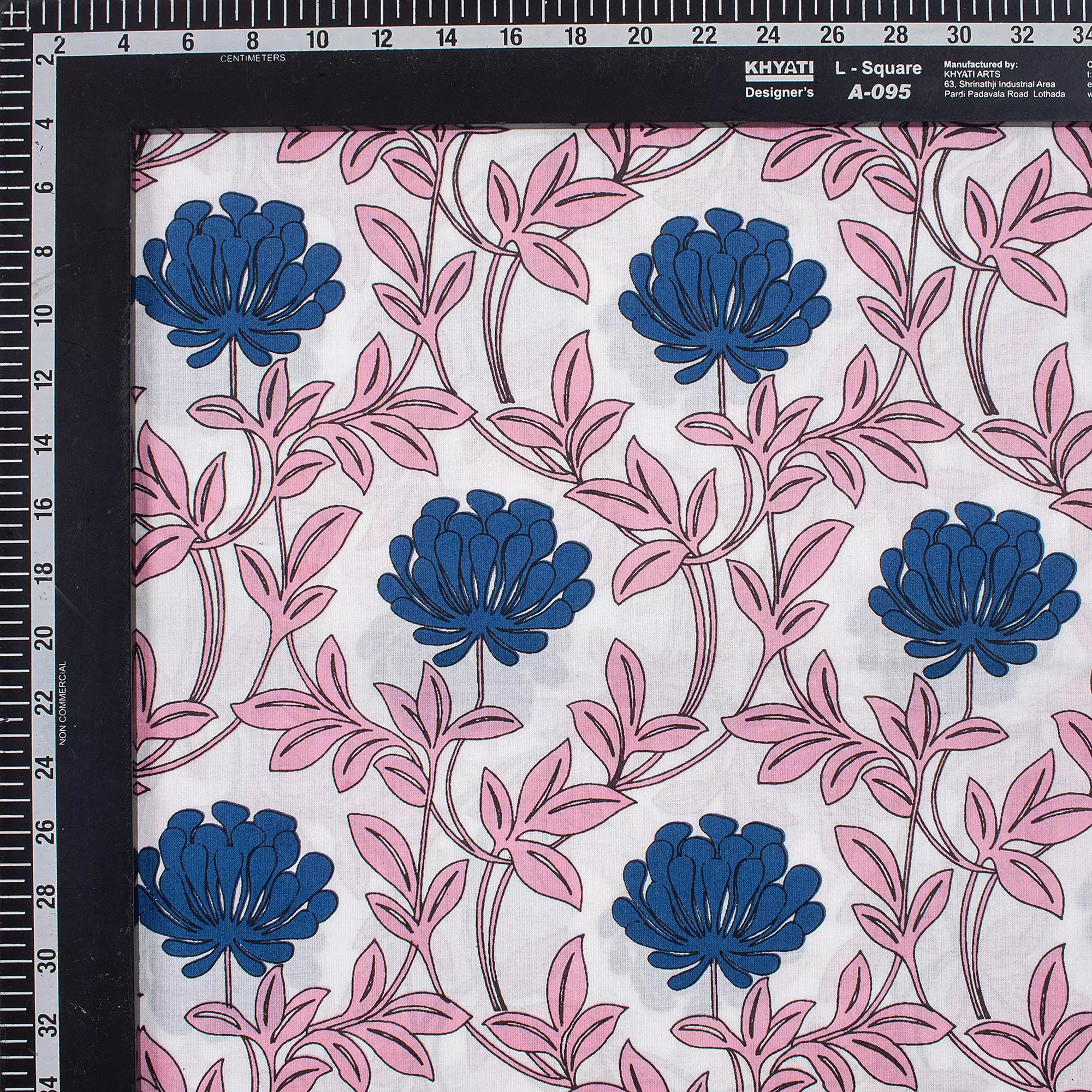 Premium Floral Quality Hand Block Printed Fabric
