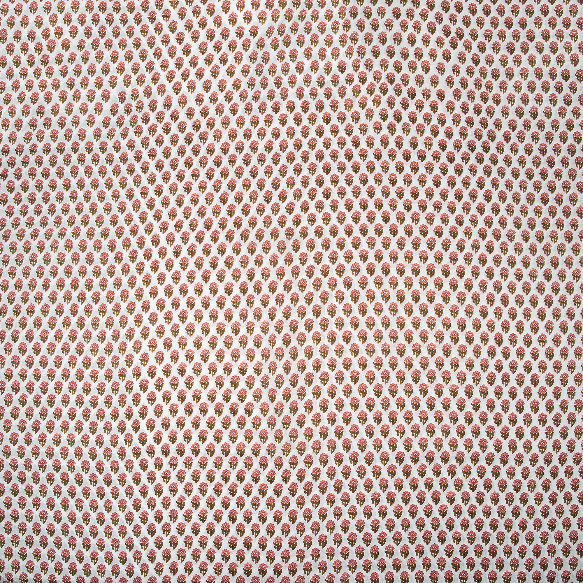 Best Pink Floral Pure Cotton Block Print Fabric