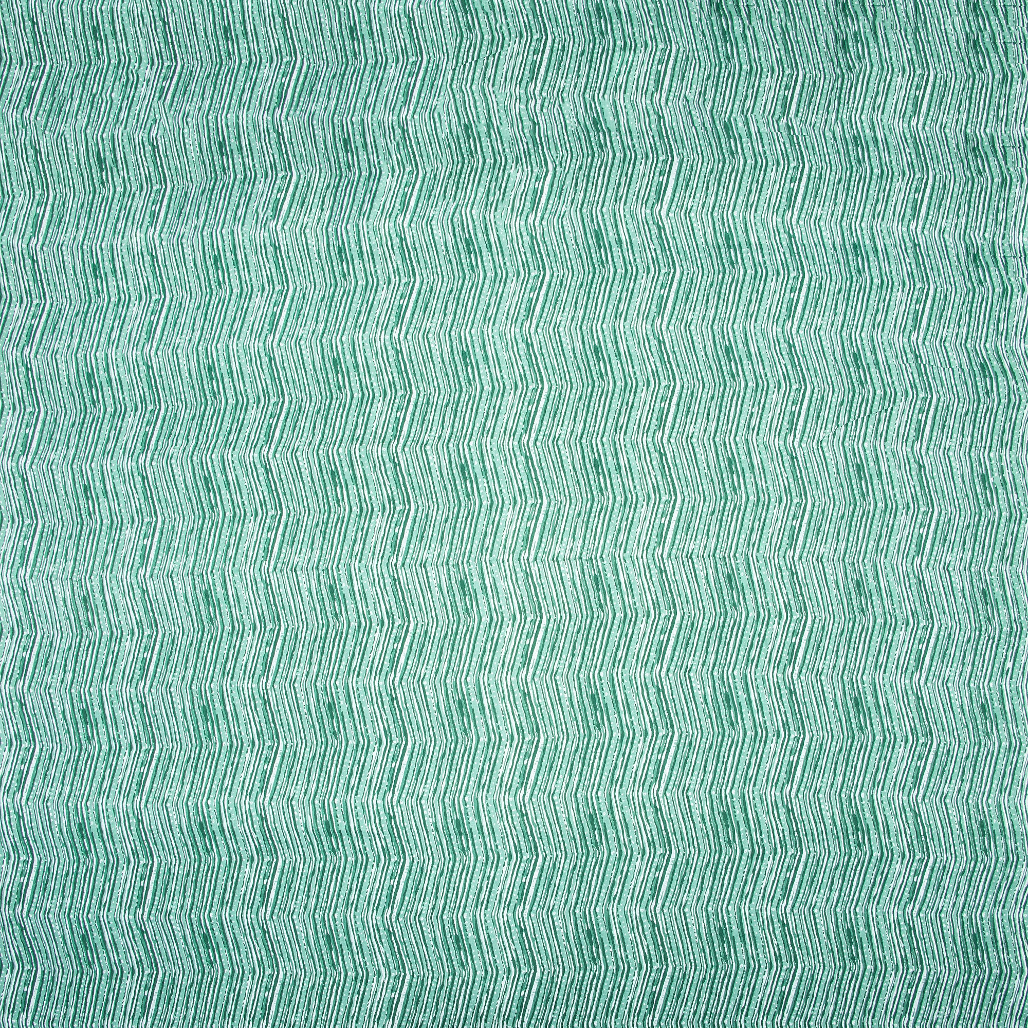 Hand Block Green Soft Pure Cotton Fabric