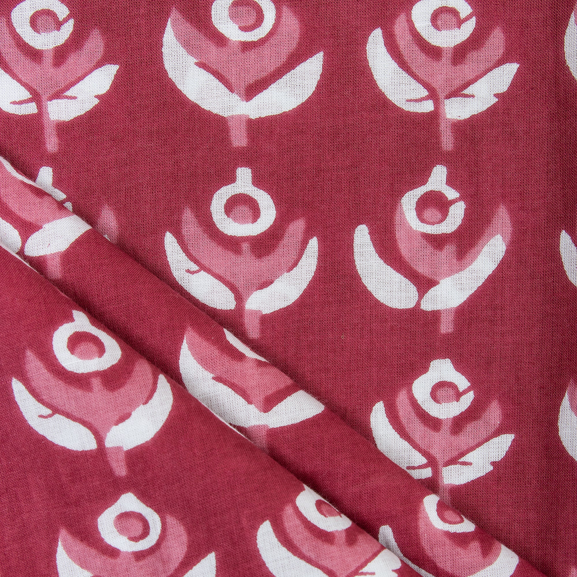 Sea Fan Mud Resist Hand Block Print Fabric