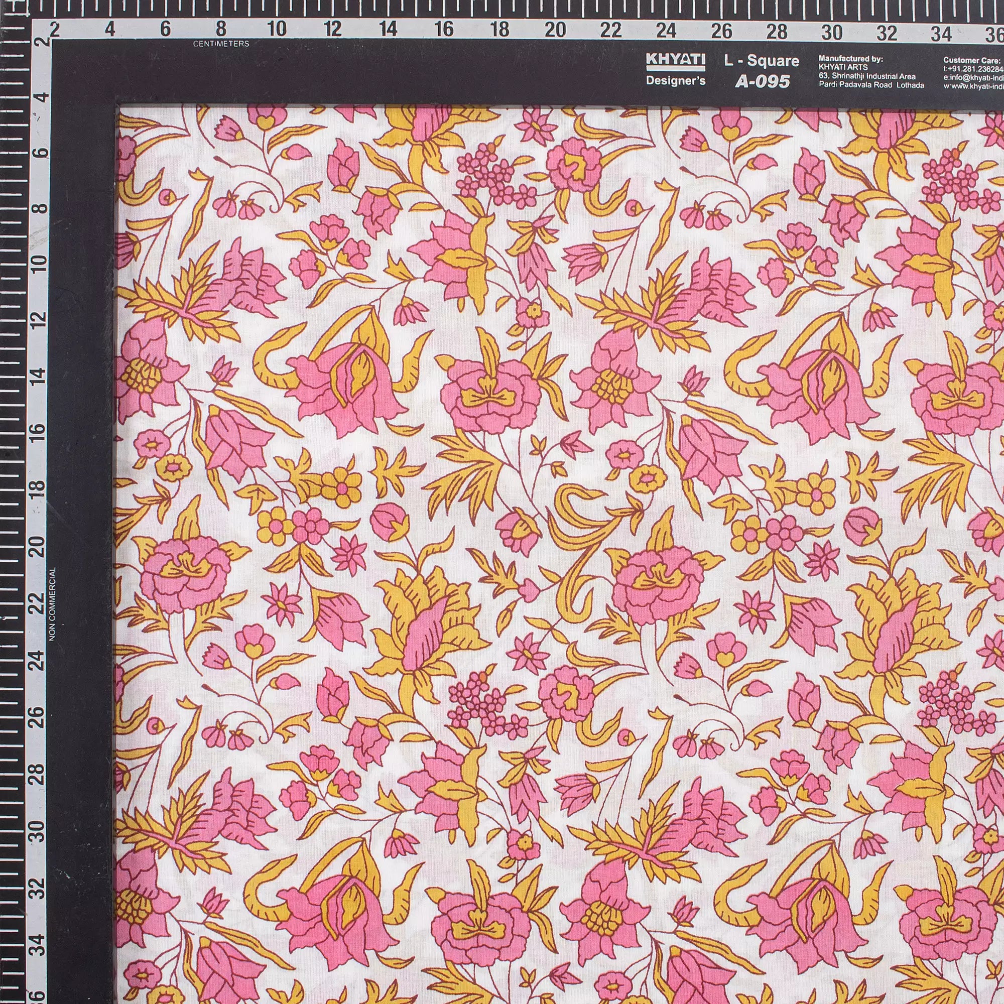 Indian Floral Hand Block Printed Fabric Online