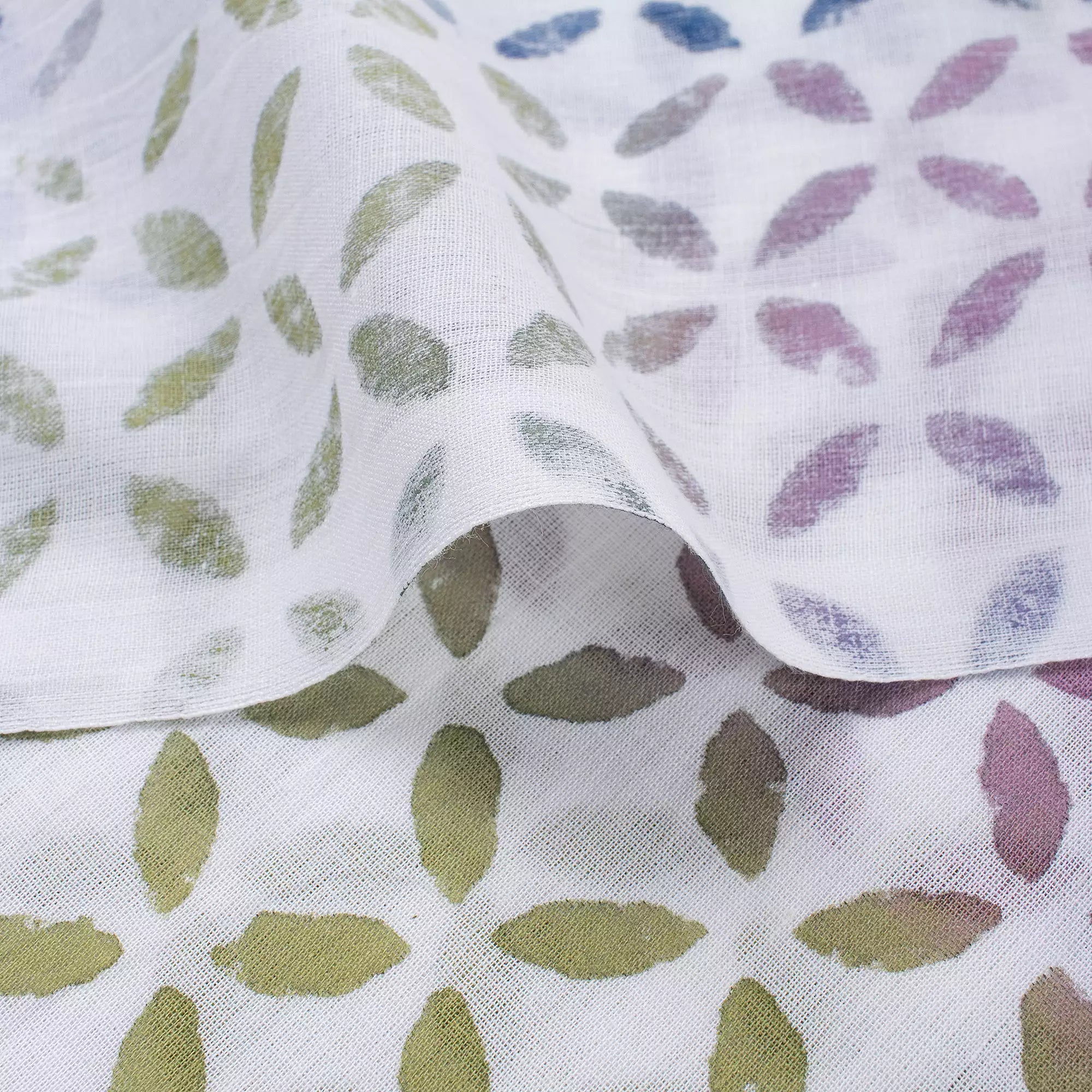 Geometric Hand Block Printed Fabric for Dress