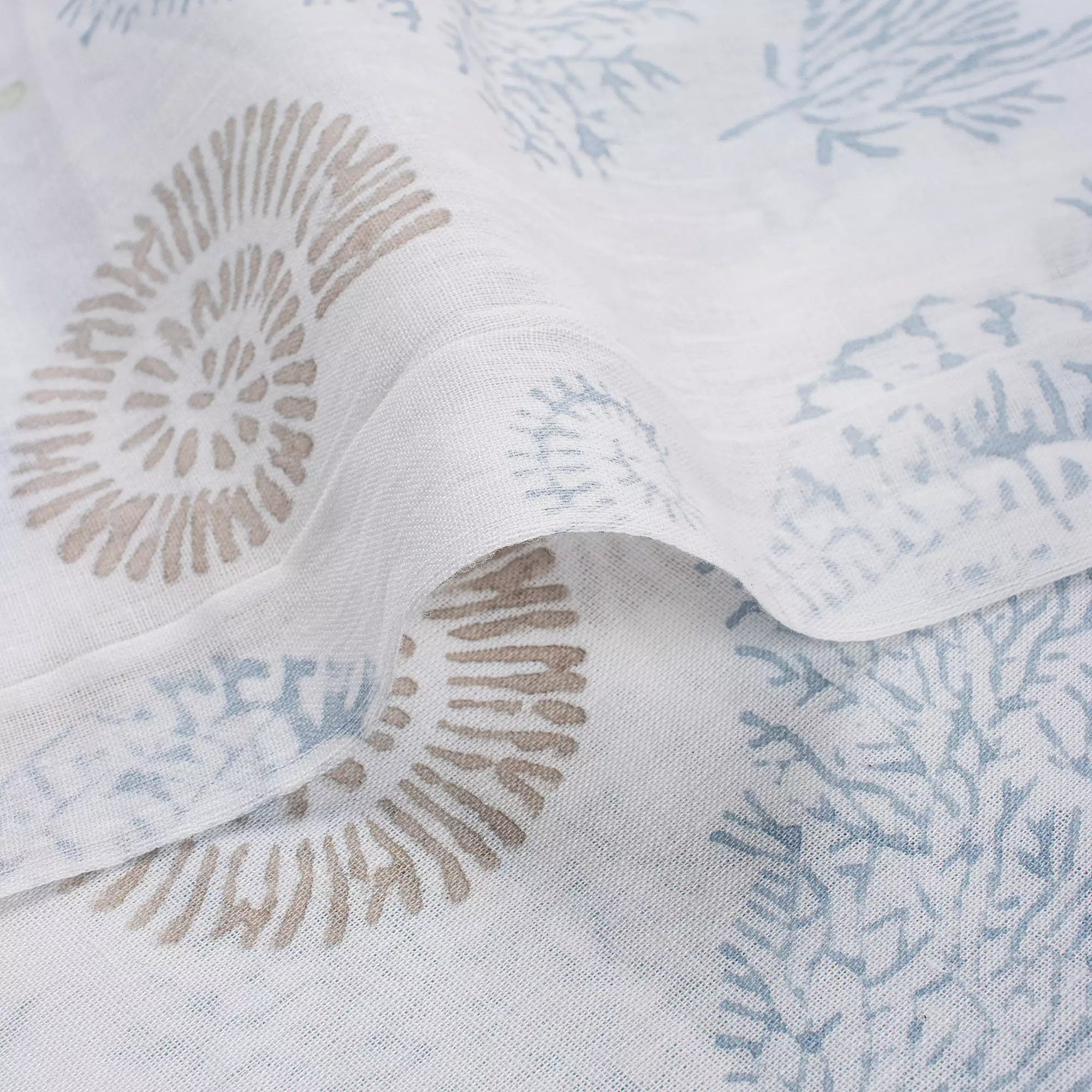 Animal Hand Block Printed Cotton Fabric