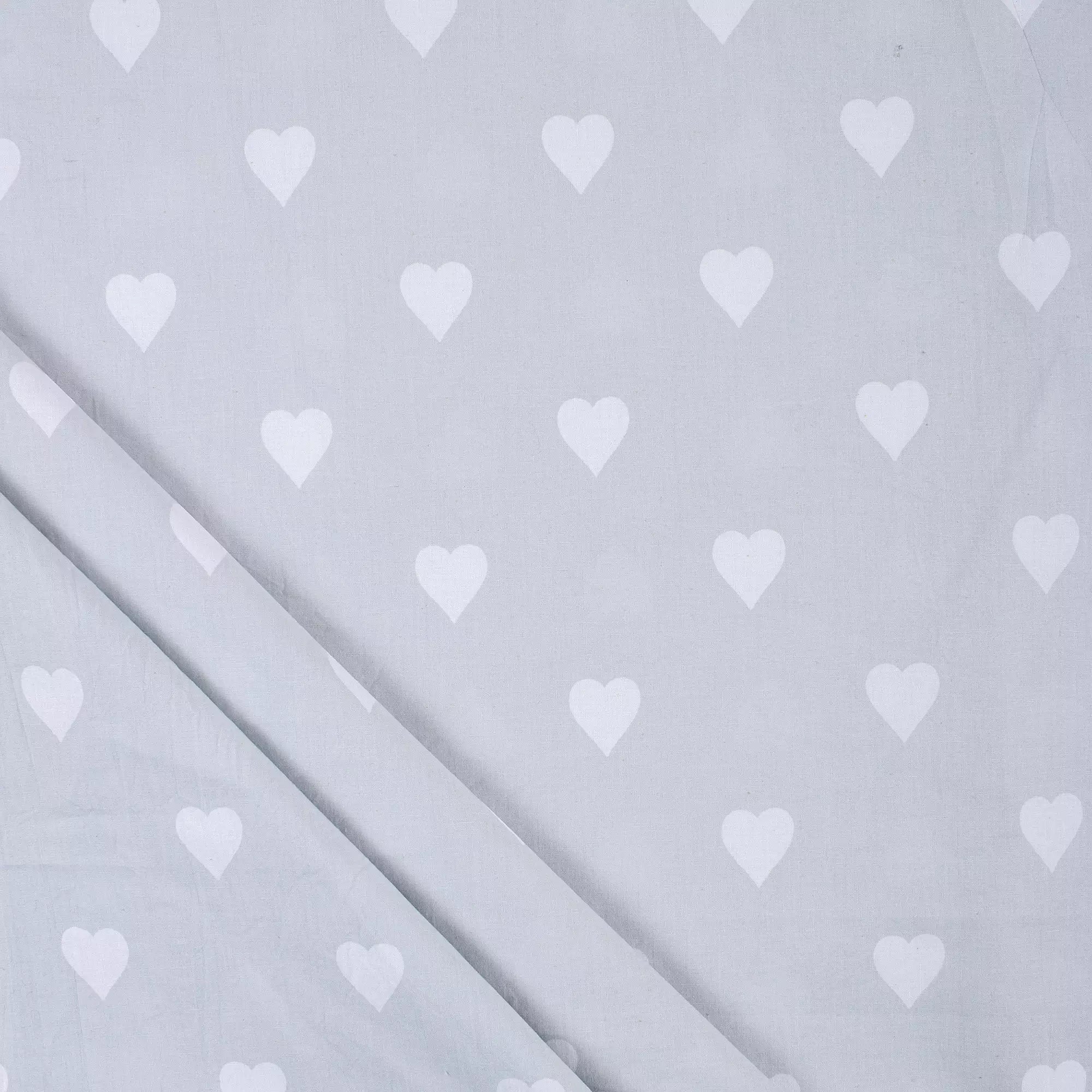 Heart Printed Soft Cotton Fabric Dress Making