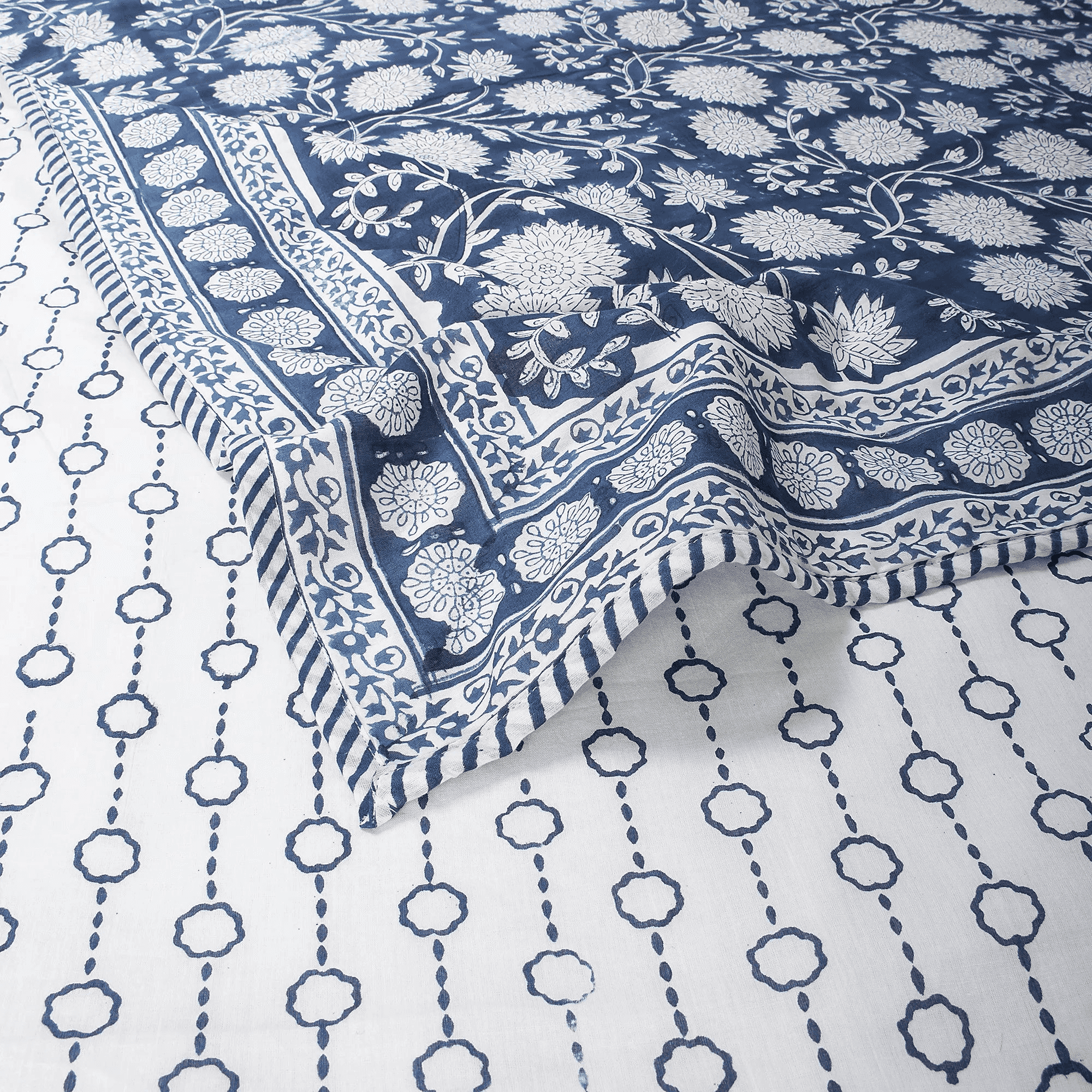Hand Block Print Pure Cotton Dohar & Reversible