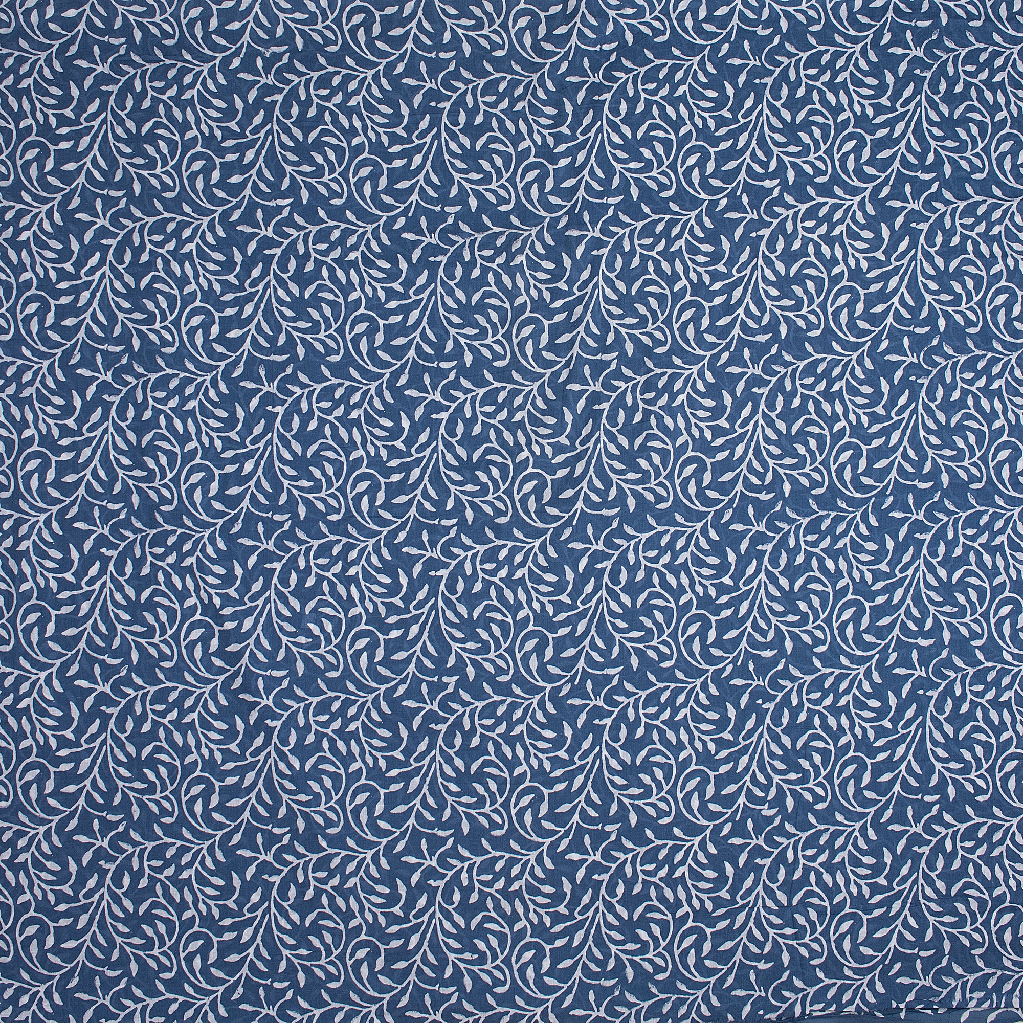 Stunning Indigo Blue Pure Cotton Hand Block Print Fabric