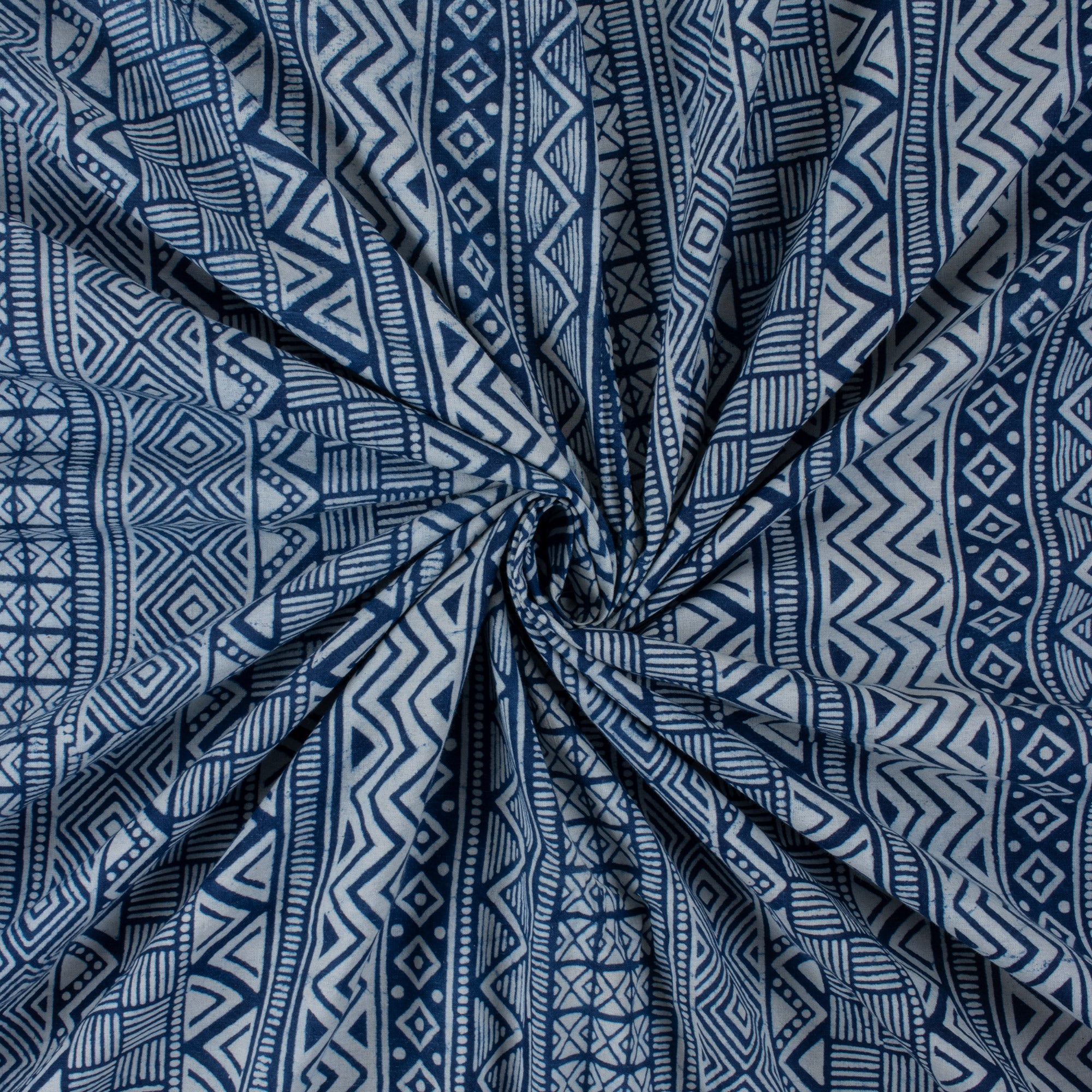 Premium Quality Indigo Cotton Fabric by the Yard Online