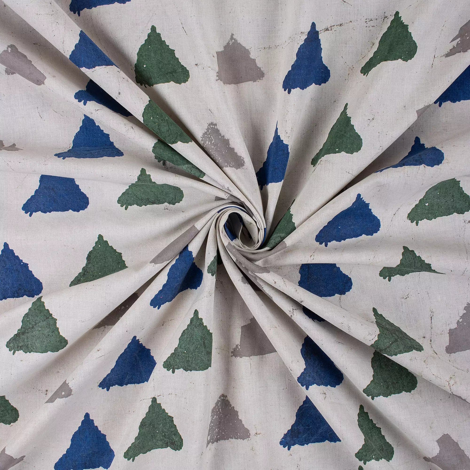 Indian Hand Block Printed Cotton Kashish Dress Fabric