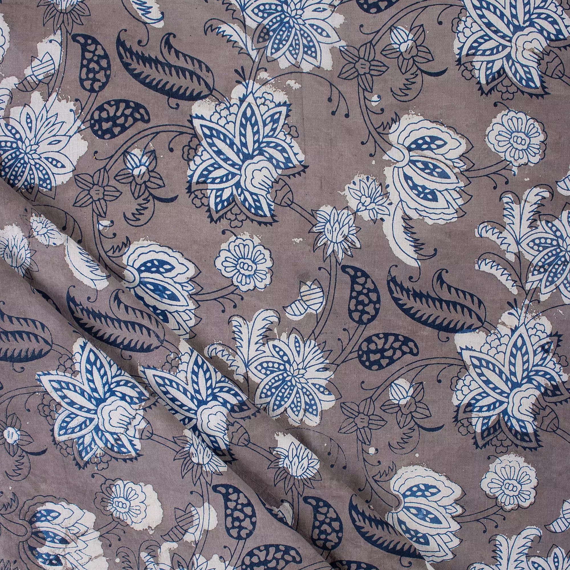 Beautiful Block Printed Floral Kashish Fabric
