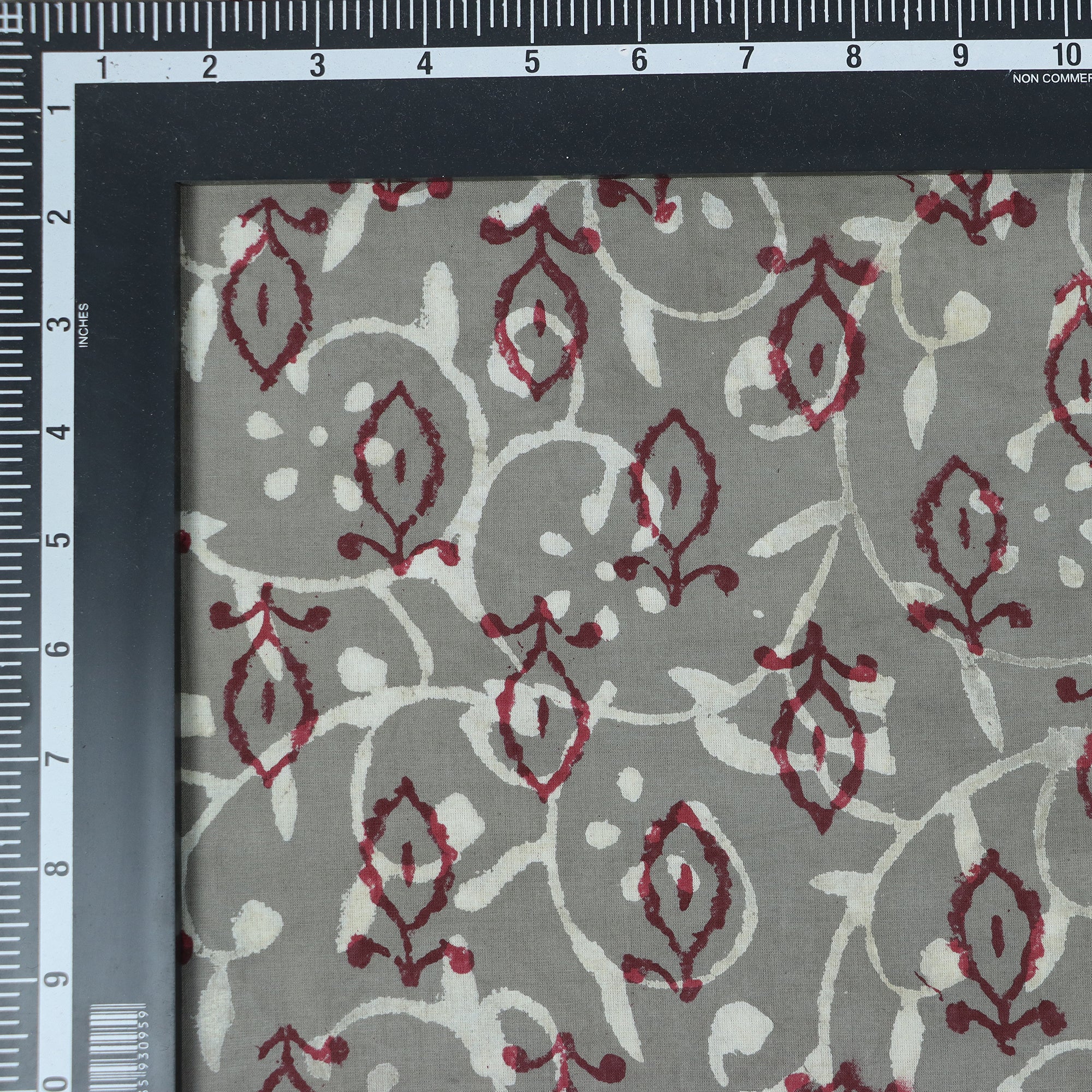 Red Booty Abstract Pure Cotton Kashish Print Indian Block Printed Sewing Fabric