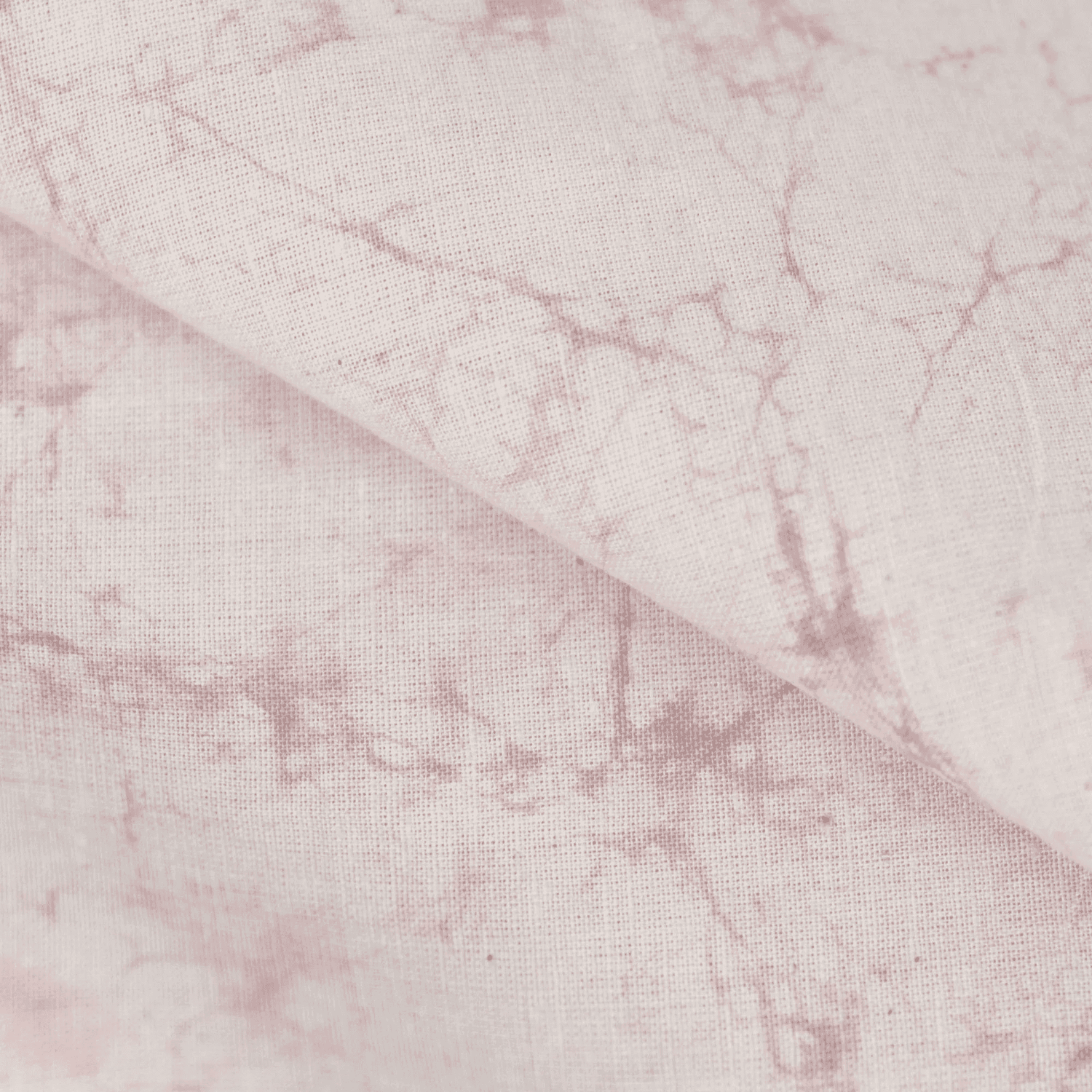 Tie Dye Pink Block Print Cotton Fabric