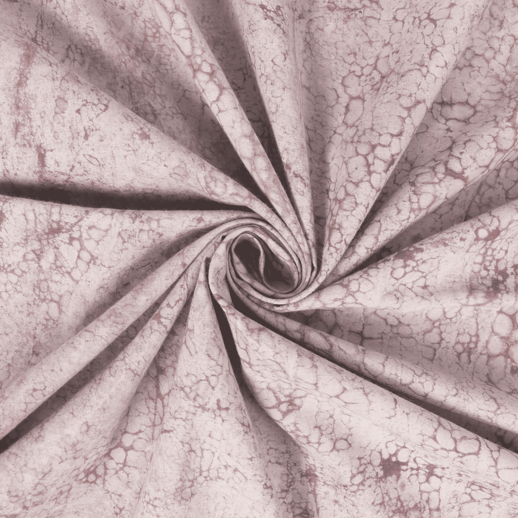 Tie Dye Pink Block Print Cotton Fabric