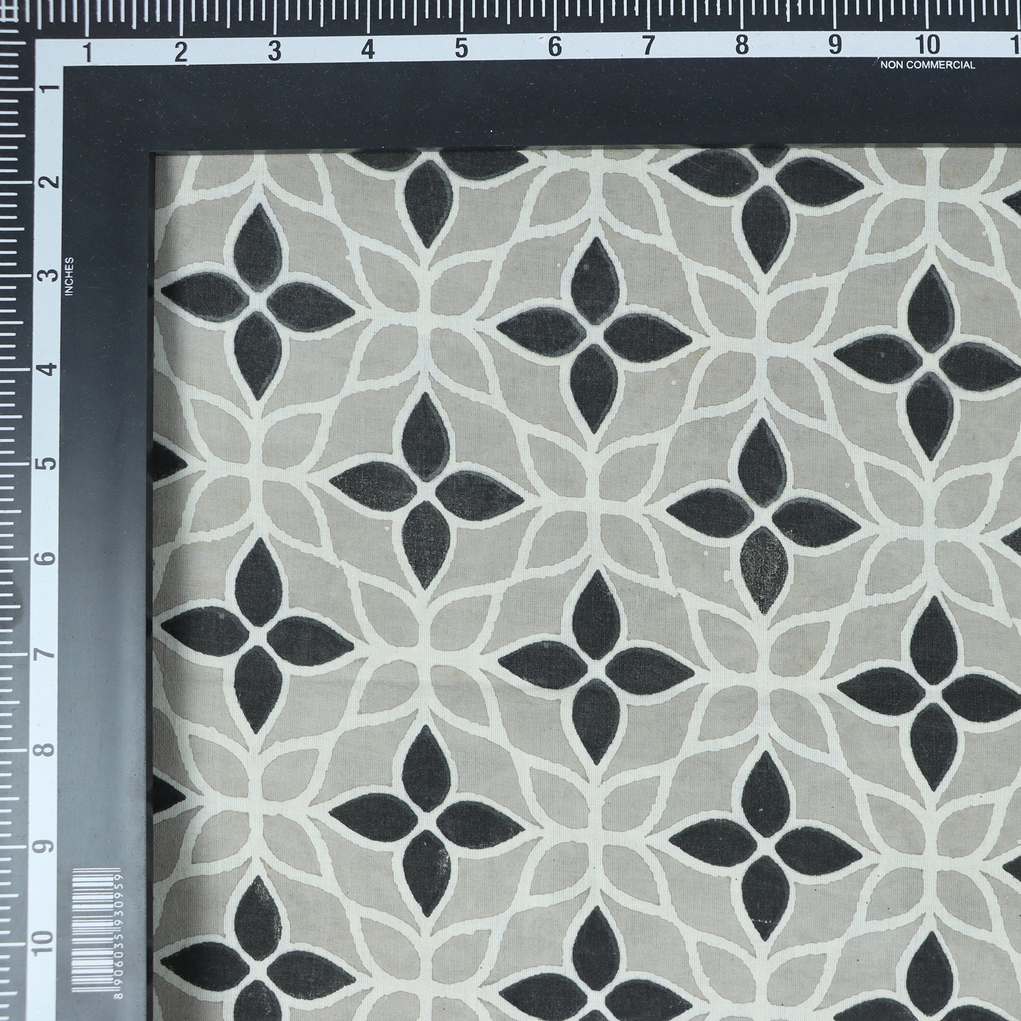 Black Floral Indian Hand Blocked Pure Cotton Kashish Pure Cotton Dress Fabric