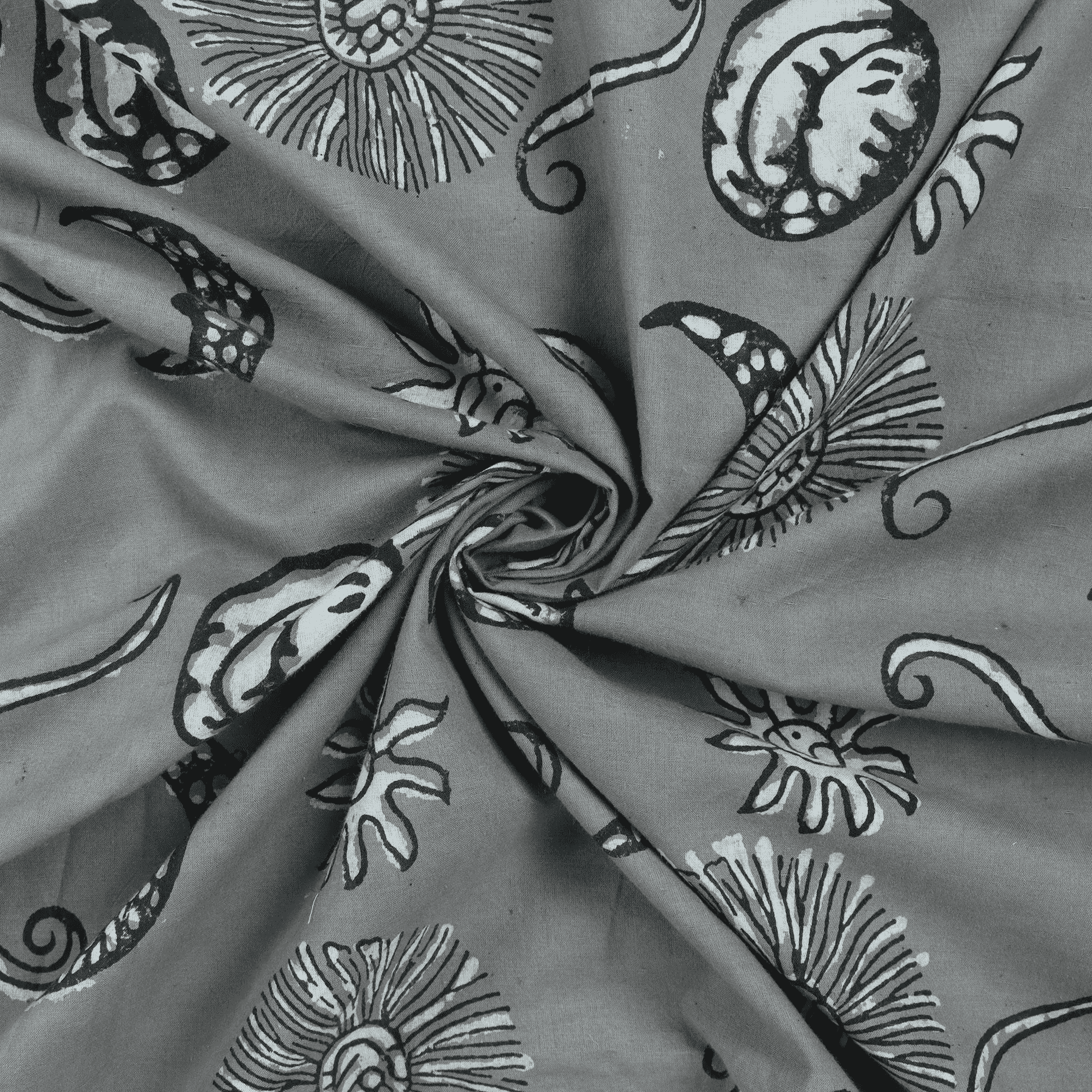 Kashish Cotton Hand Blocked Fabric