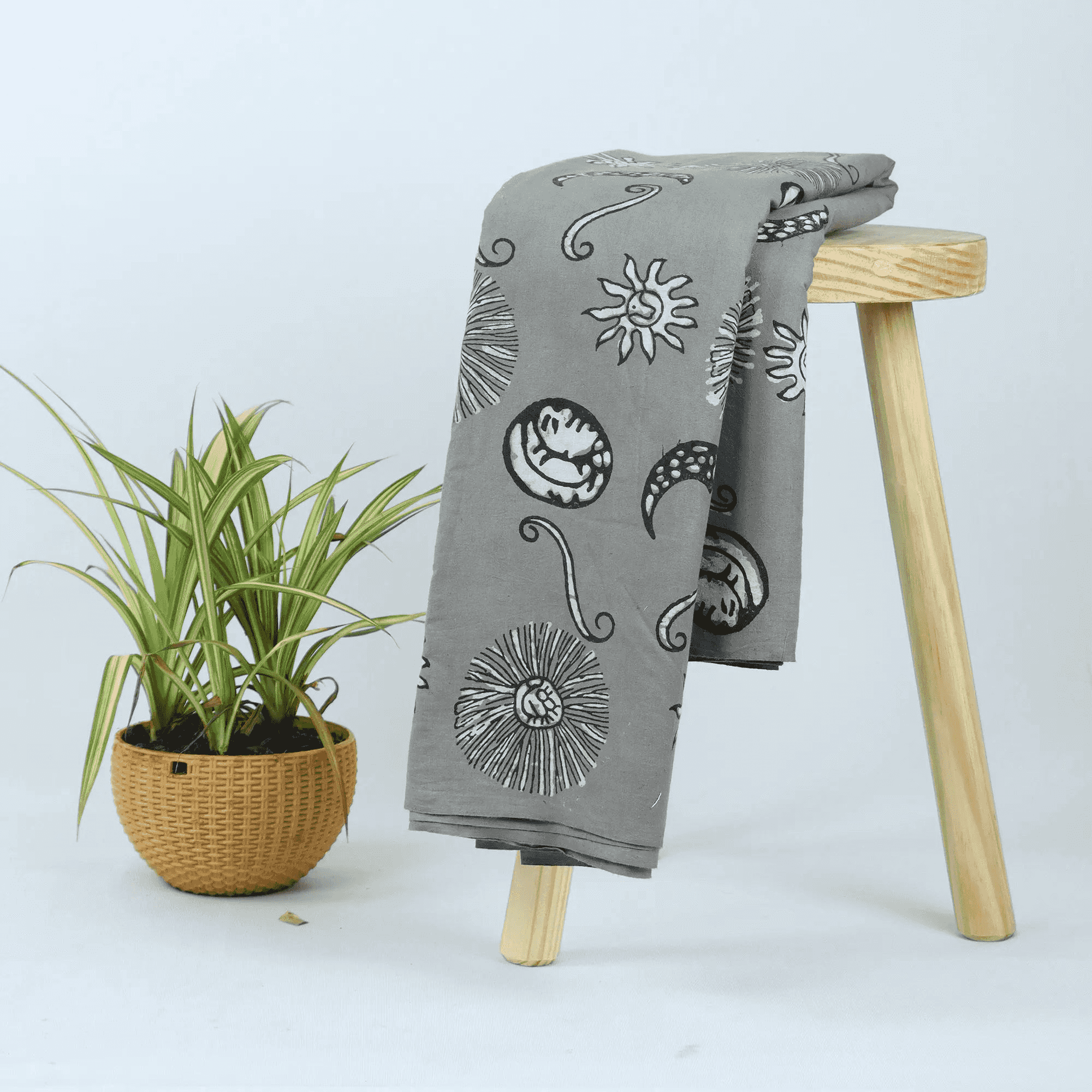 Kashish Cotton Hand Blocked Fabric