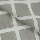 Kashish Jaipur Pure Cotton Geometric Print Fabric Grey