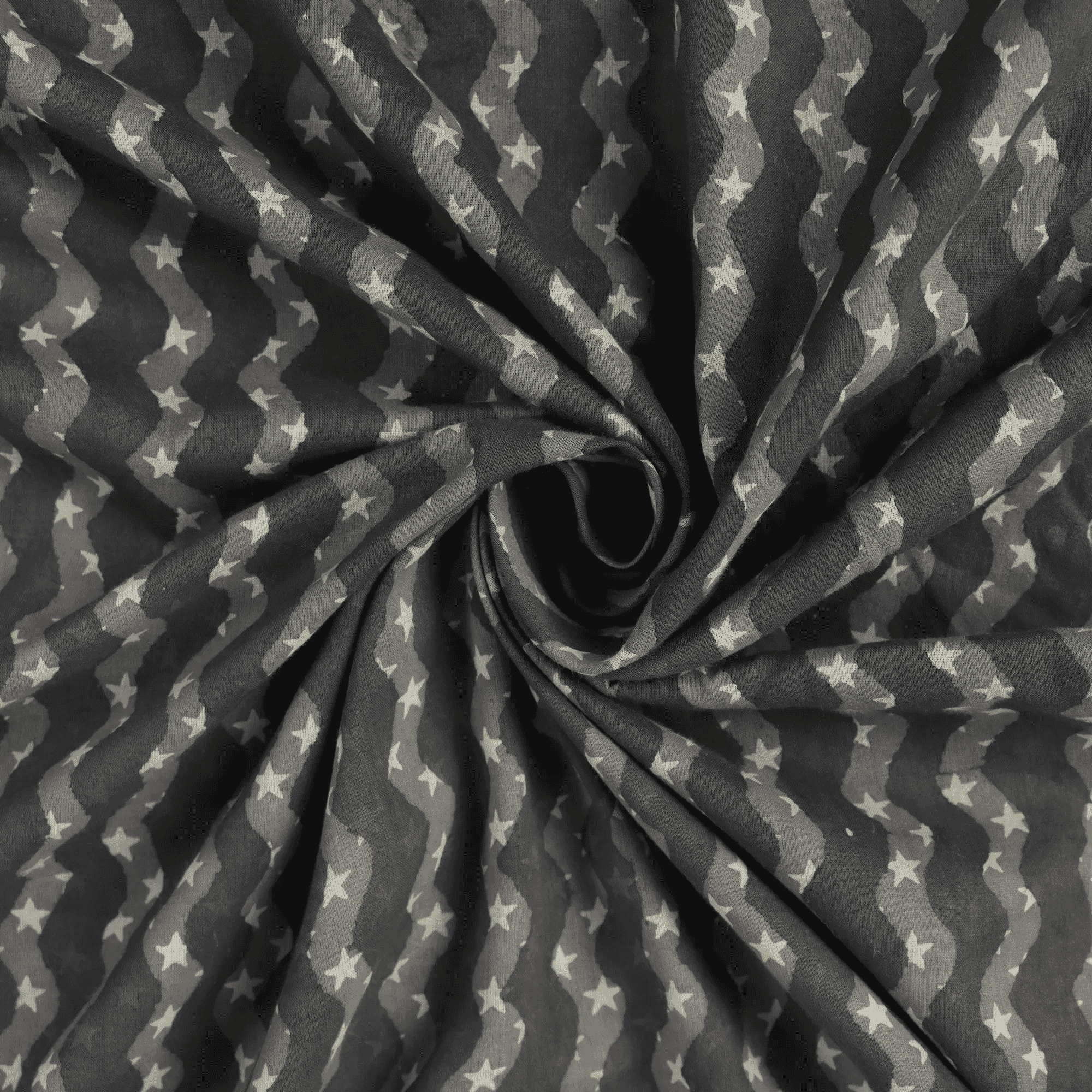 Star Print 100% Jaipur Block Print Cotton Fabric