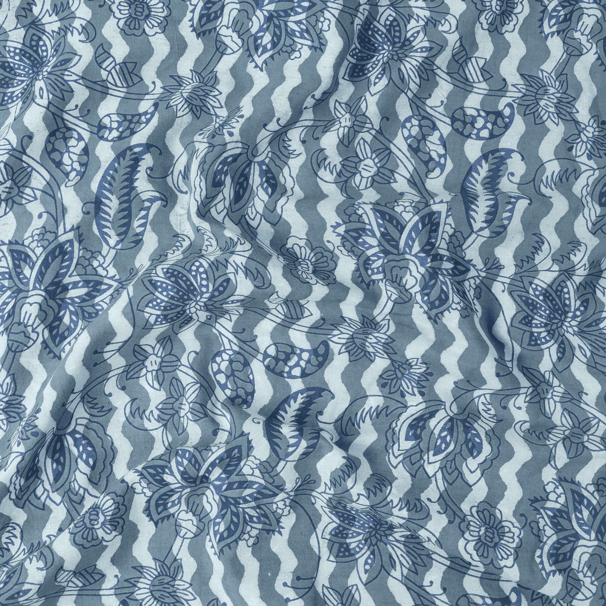 Kashish Wave Print Pure Cotton Fabric