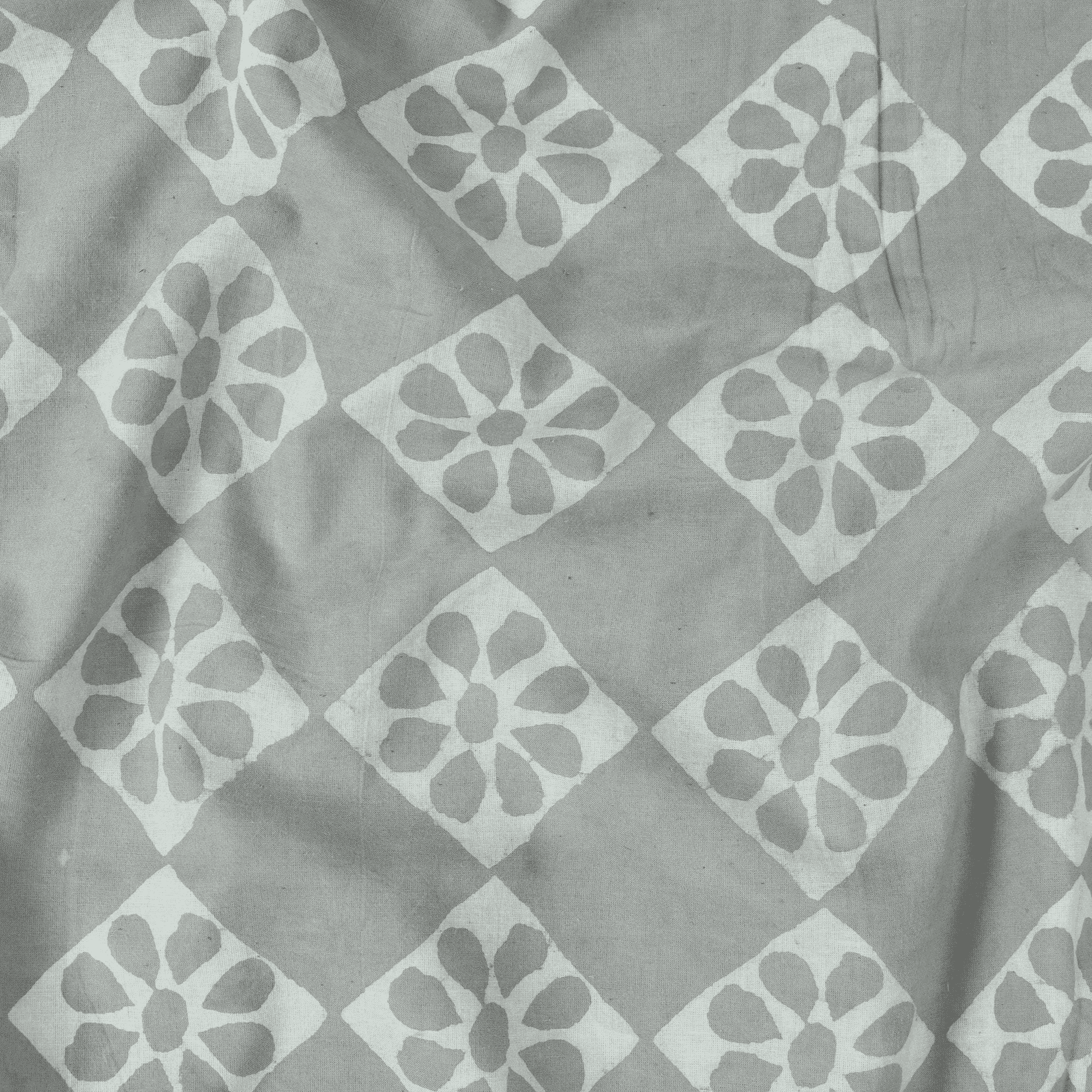 Kashish Diamond Floral Print Cotton Fabric