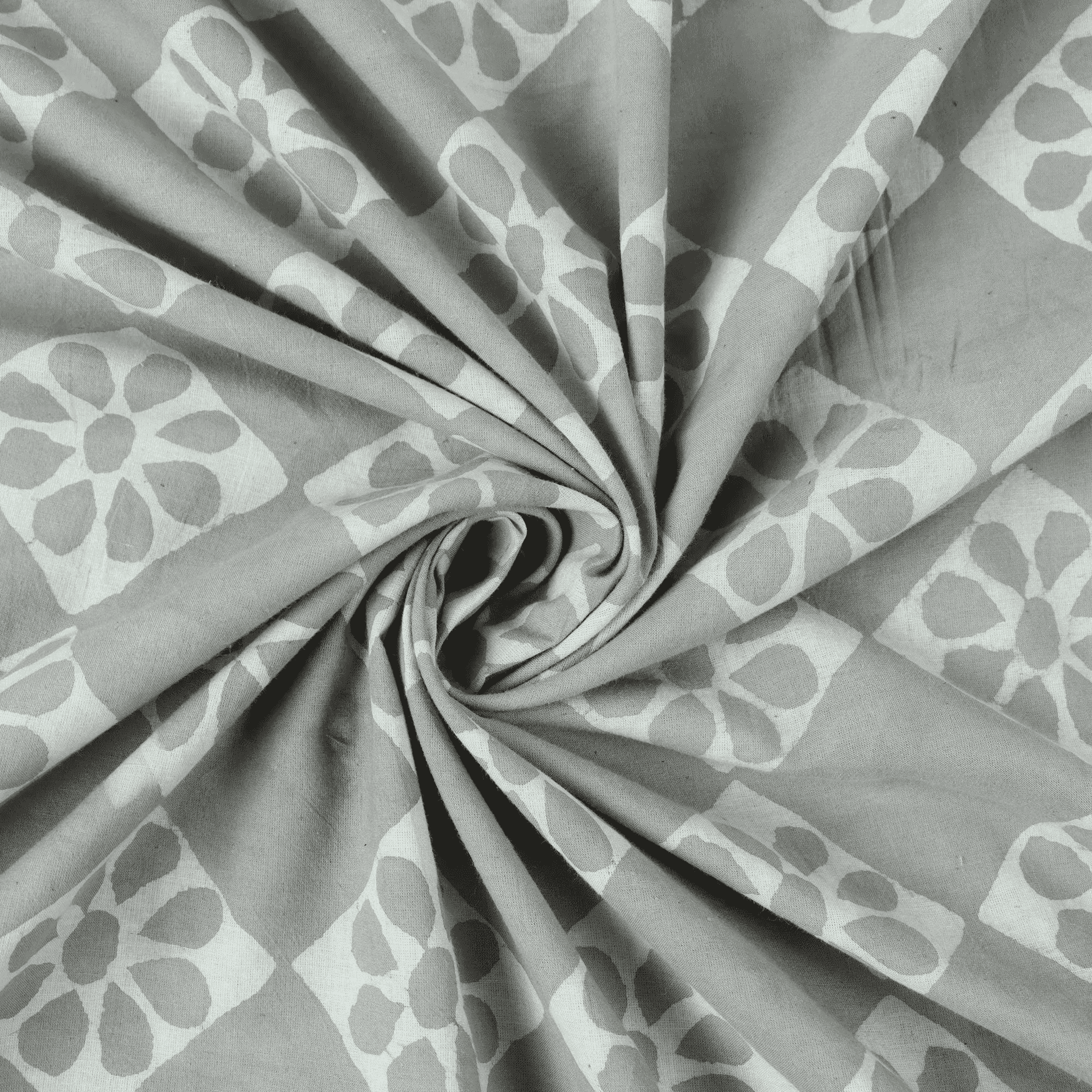 Kashish Diamond Floral Print Cotton Fabric