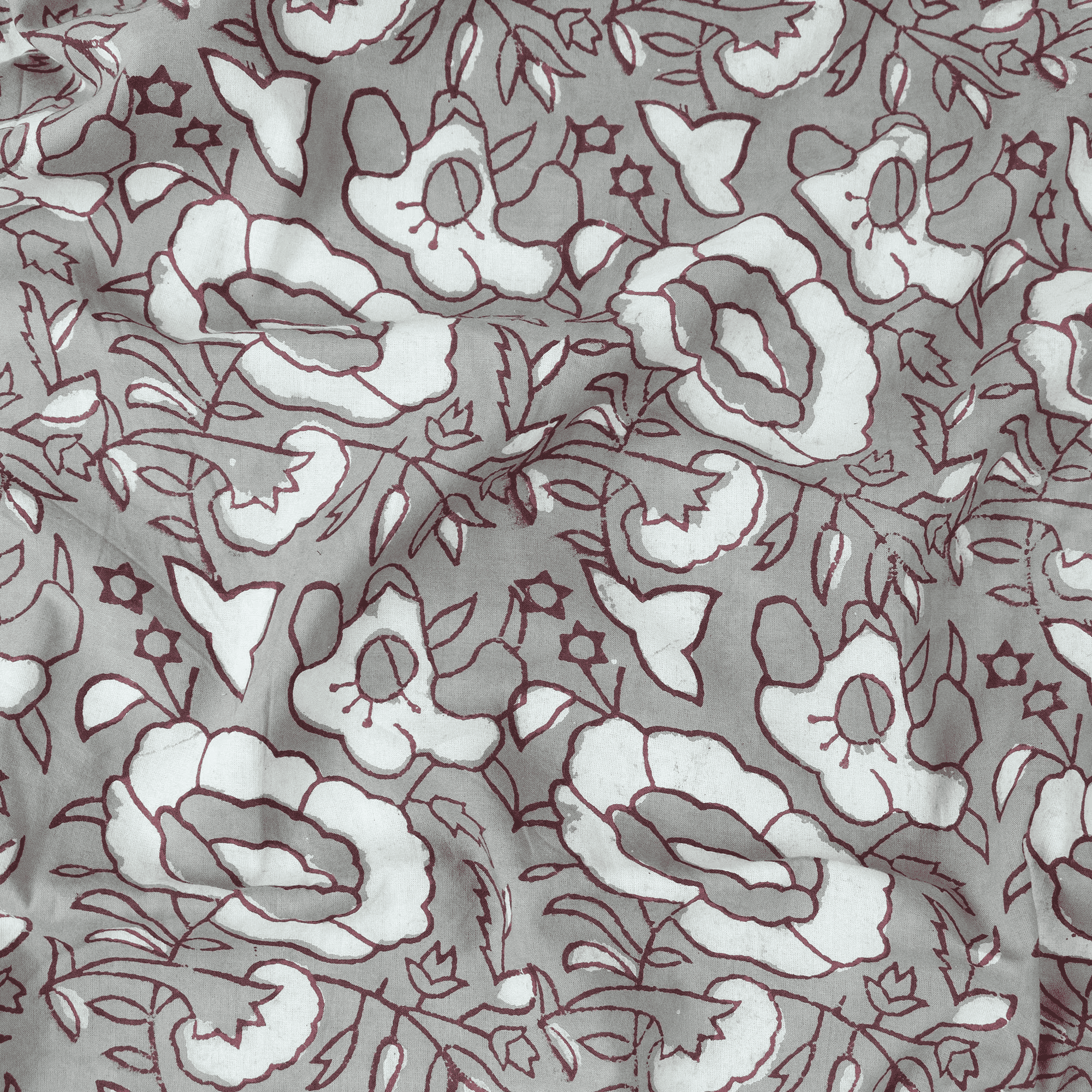 Kahish Floral Jaal Design Fabric Print
