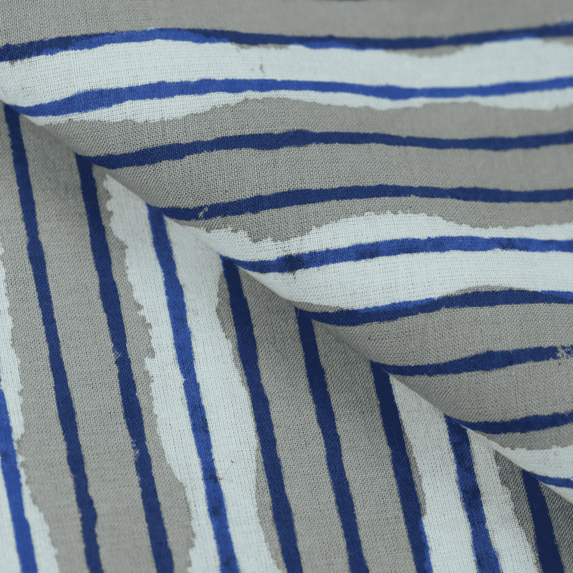 Kashish Stripe Bagru Hand Block Printing Fabric