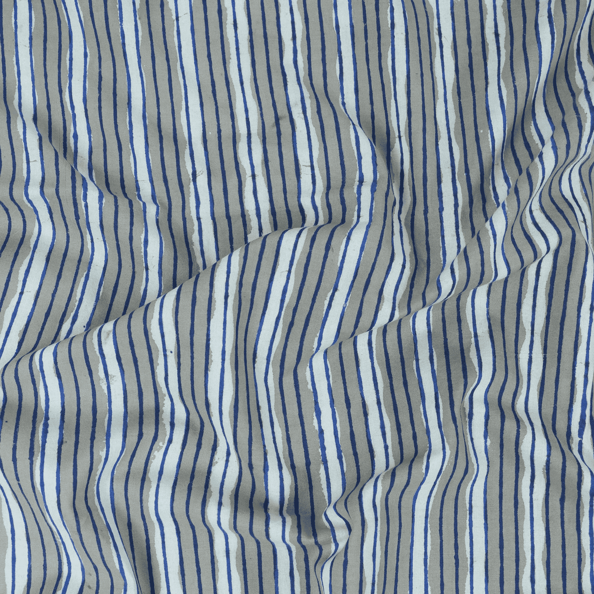 Kashish Stripe Bagru Hand Block Printing Fabric