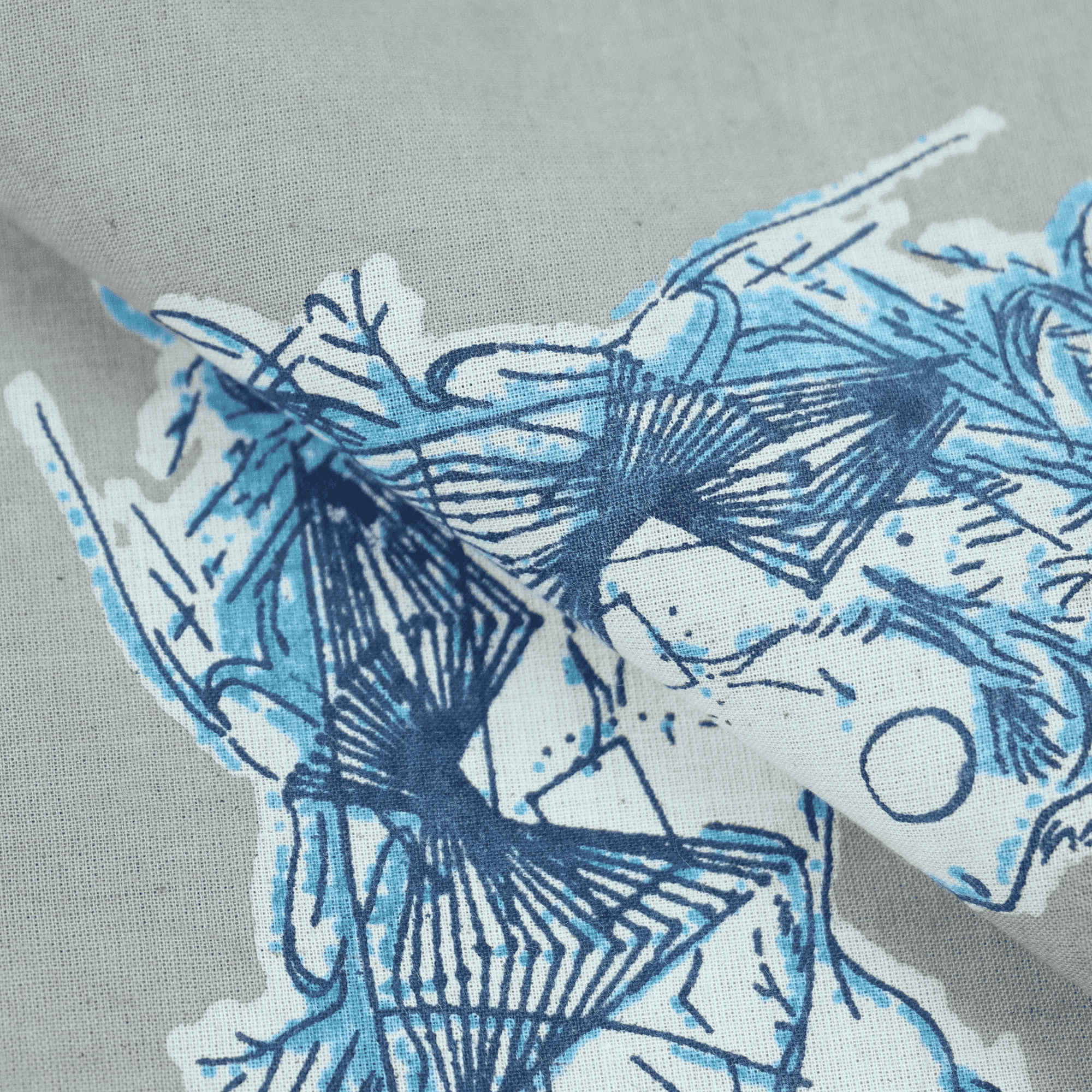 Animal Abstract Kashish Block Print Fabric