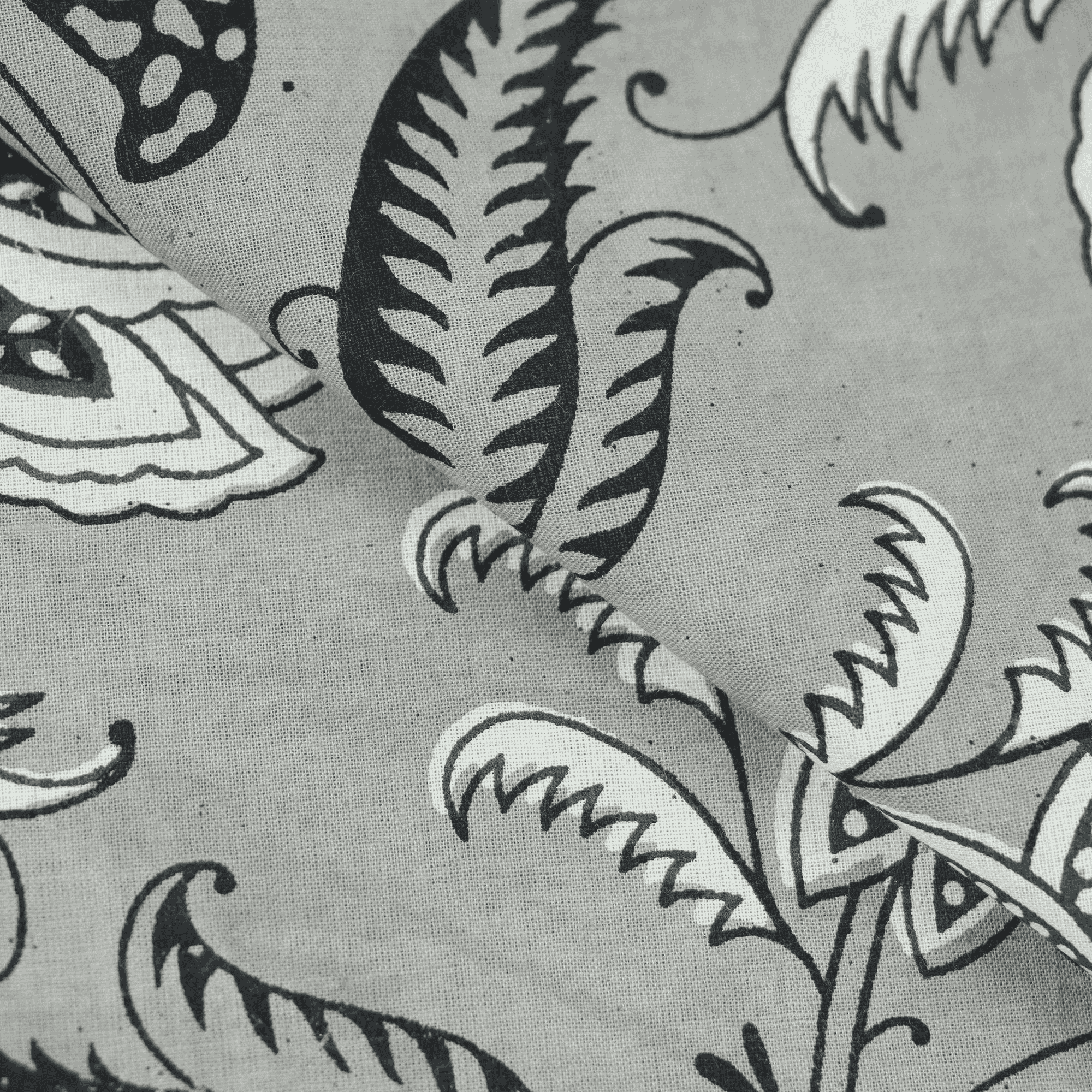 Kashish Mud Resist Floral Dabu Print Fabric