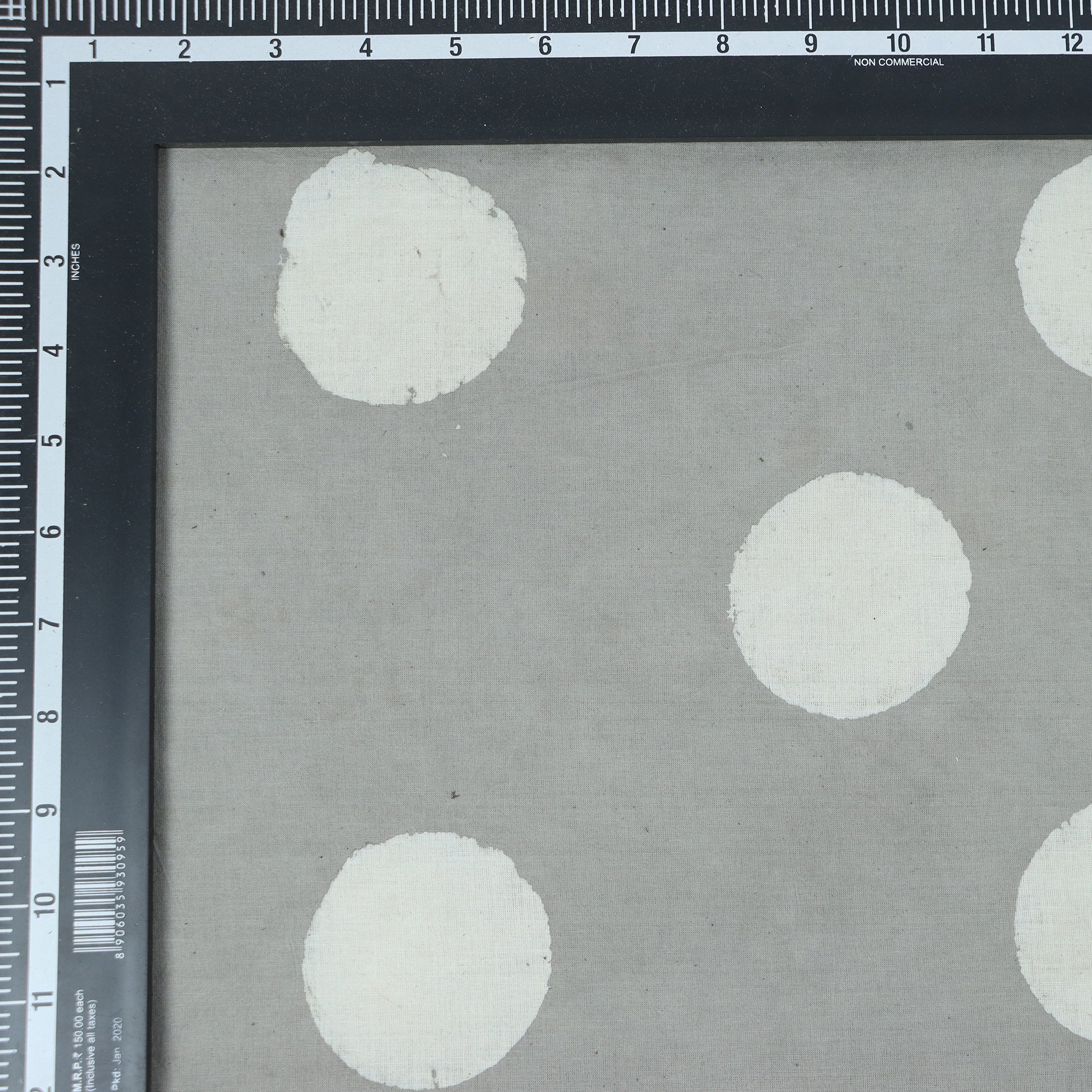 Stunning Kashish Polka Dot Indian Hand Block Cotton Fabric for Kurta