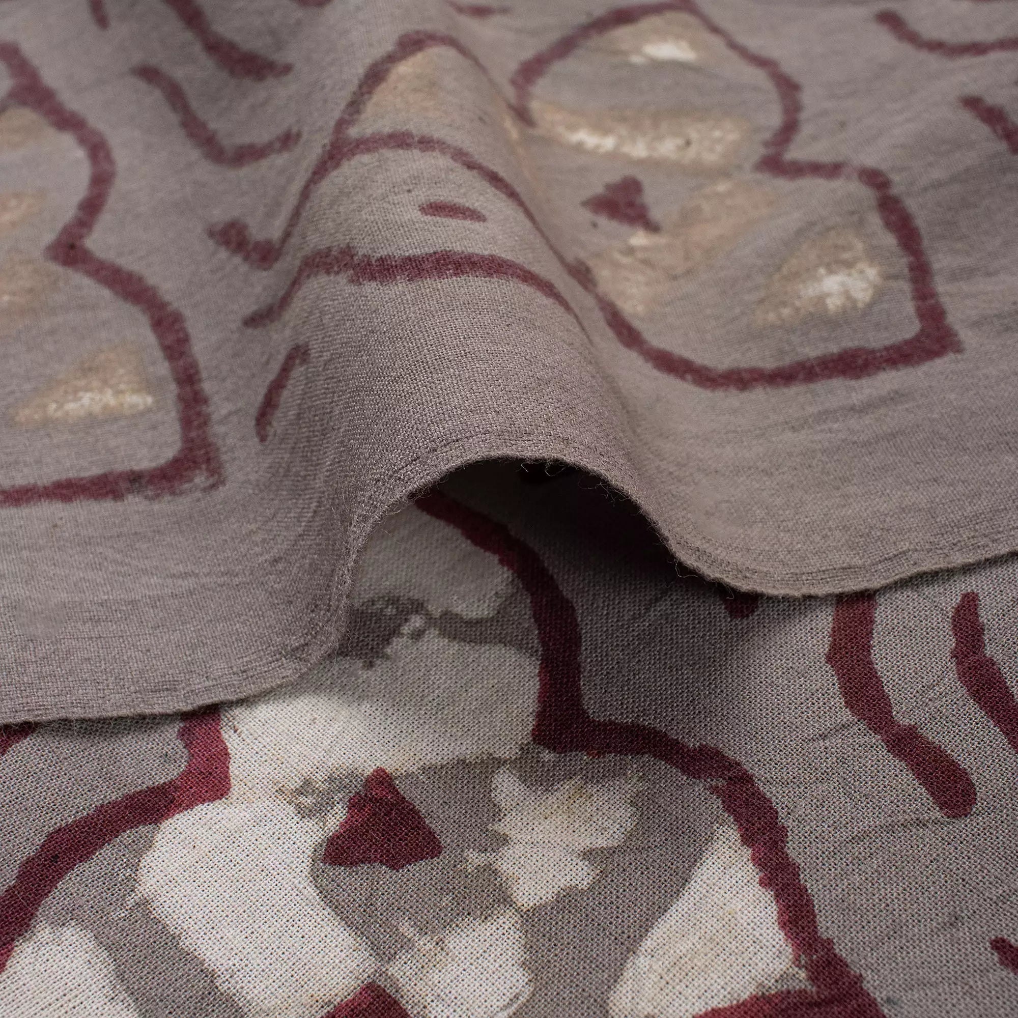 Floral Hand Block Printed Kashish Fabric for Home Decor