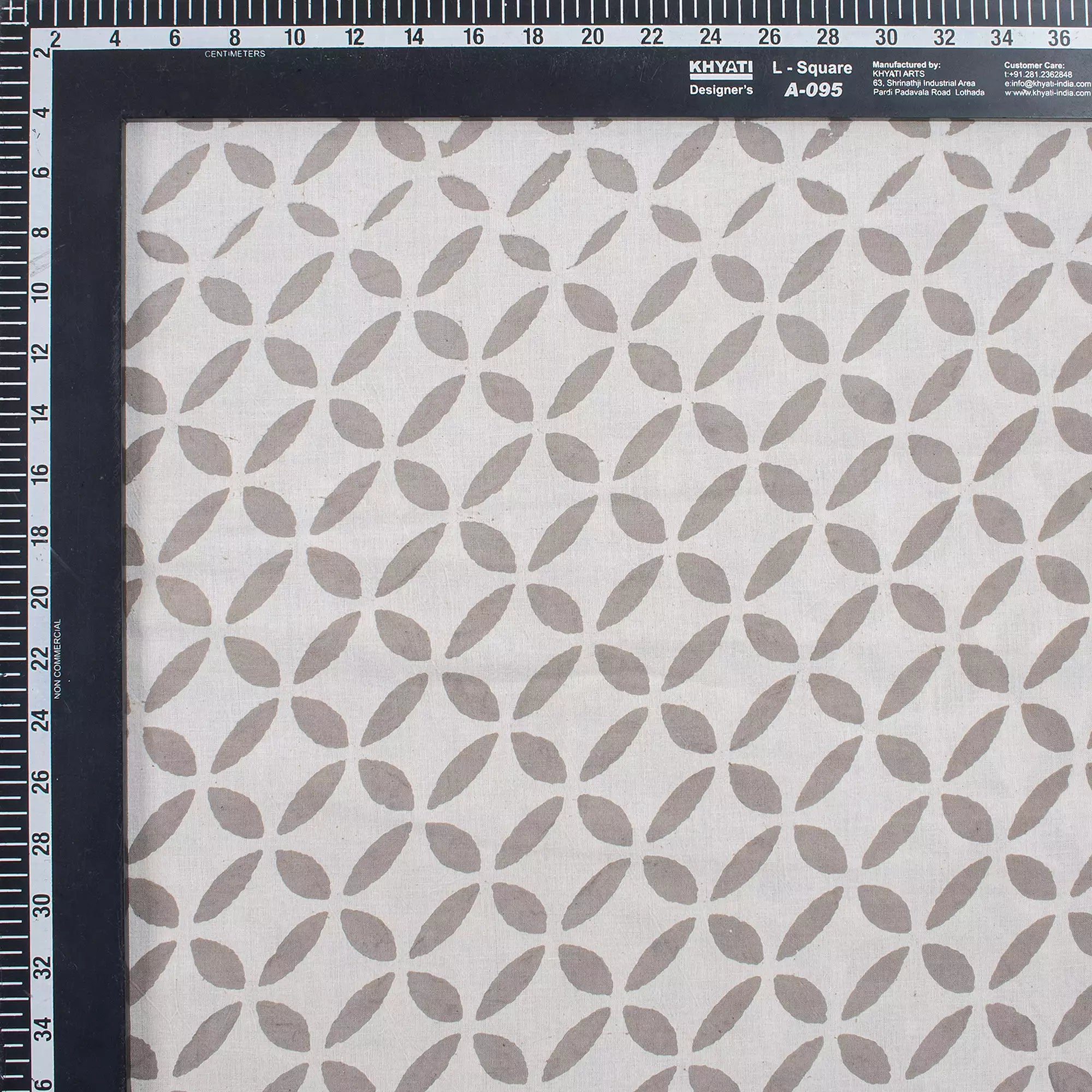 Geometric Hand Block Kashish Cotton Fabric