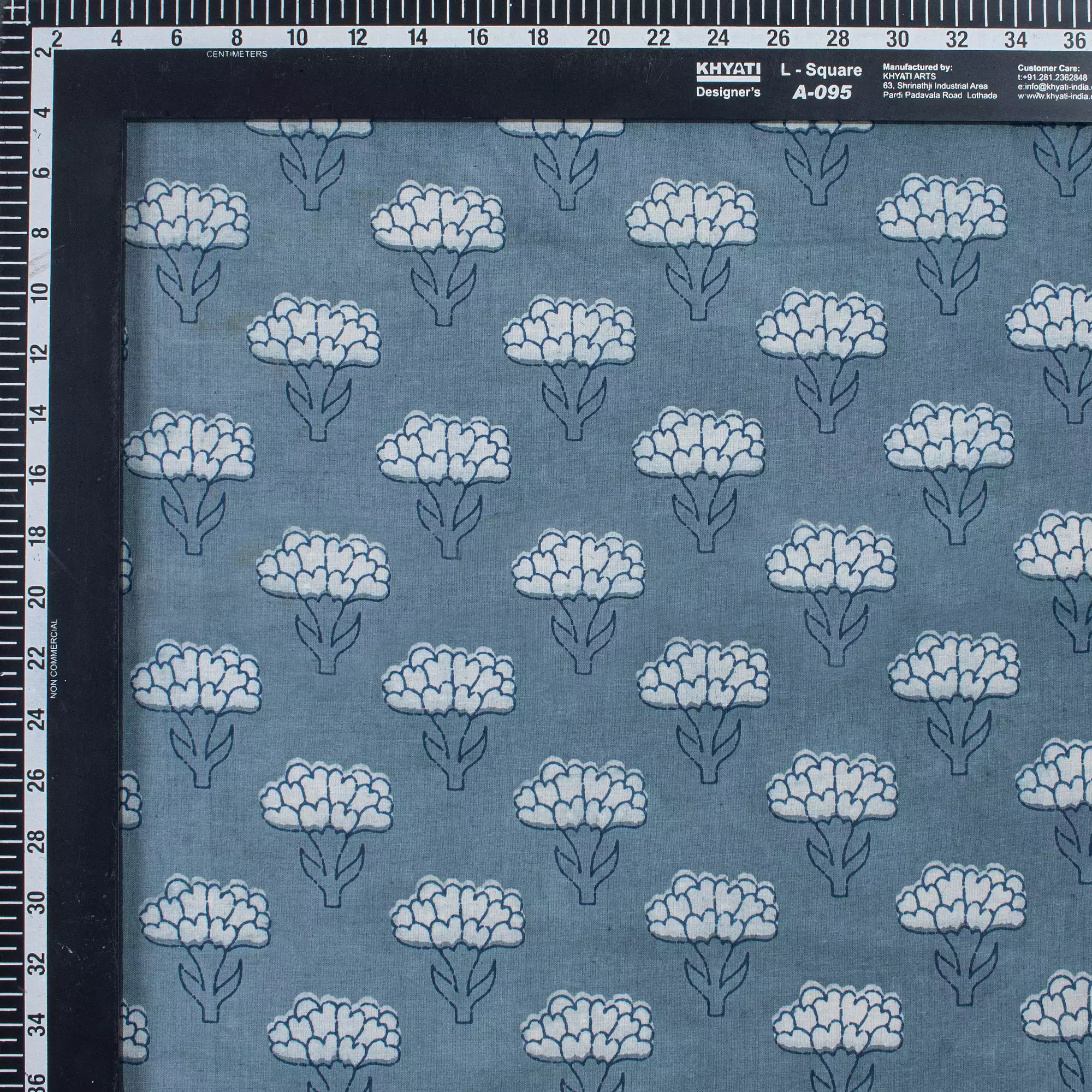 Floral Printed Handmade Pure Cotton Kashish Fabric