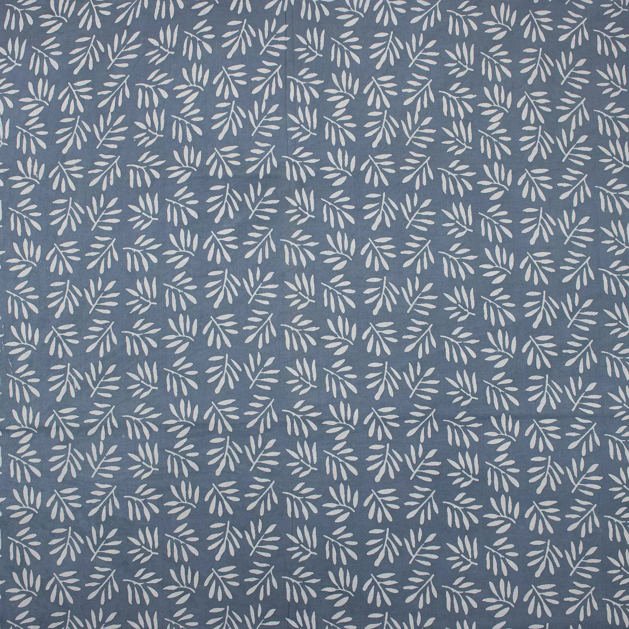 Leaf Hand Block Printed Kashish Fabric By the Yard
