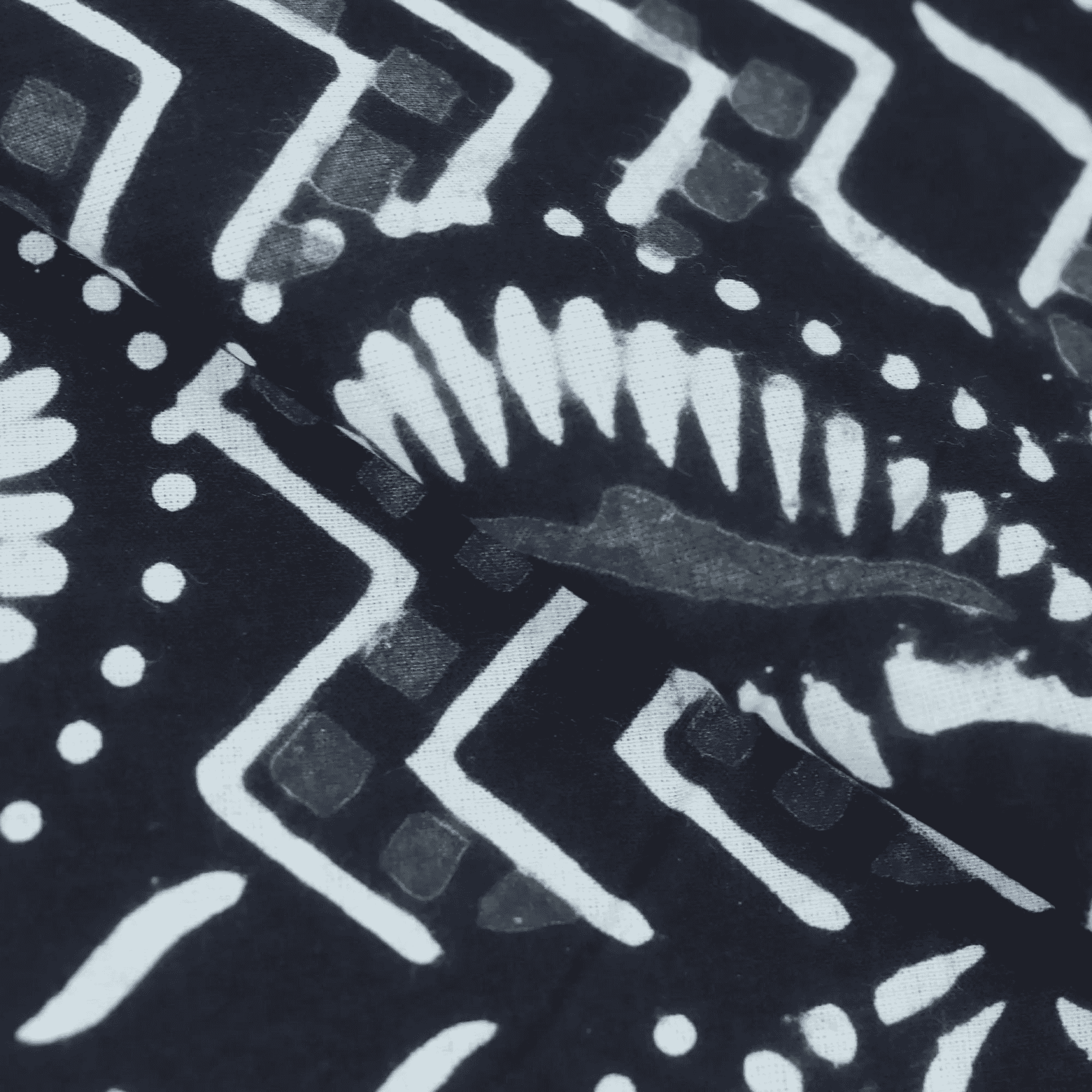 Black and White Cotton Modal Fabric