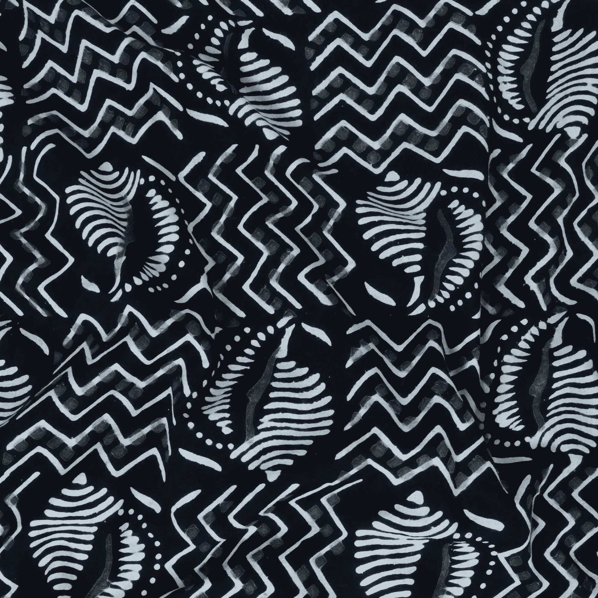 Black and White Cotton Modal Fabric