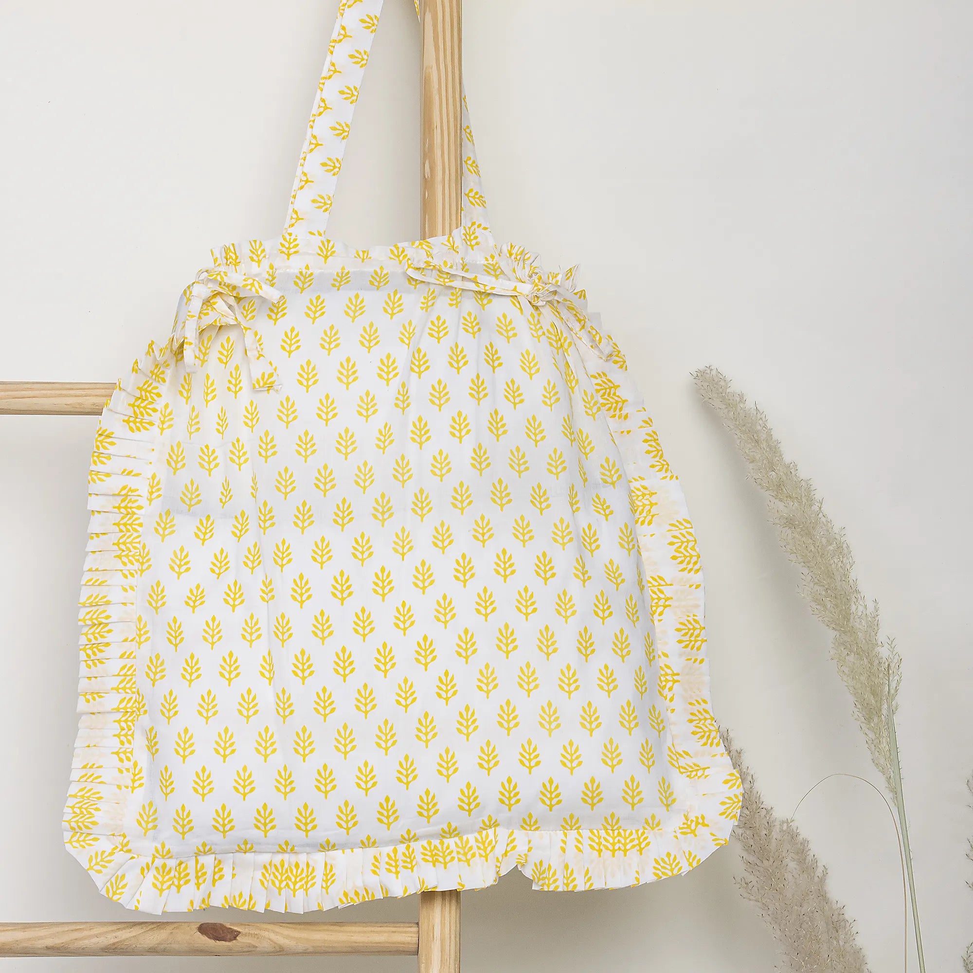 Gold Dust Print Quilted Soft Tote Bags