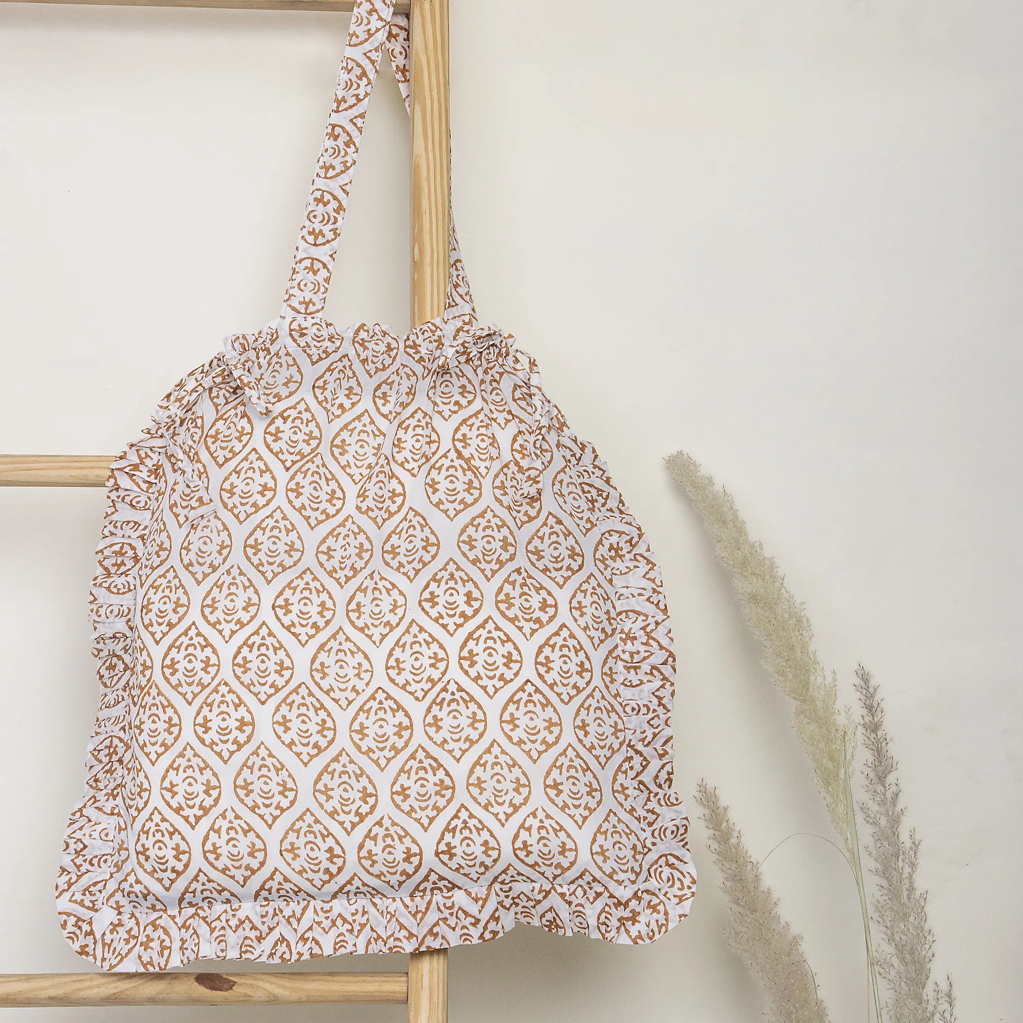 Handmade Earthy Tones Tote Bag Cloth Material