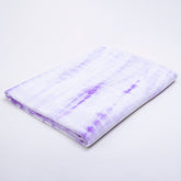 White Lavender Clouds Cotton Tie Dye Material Fabric