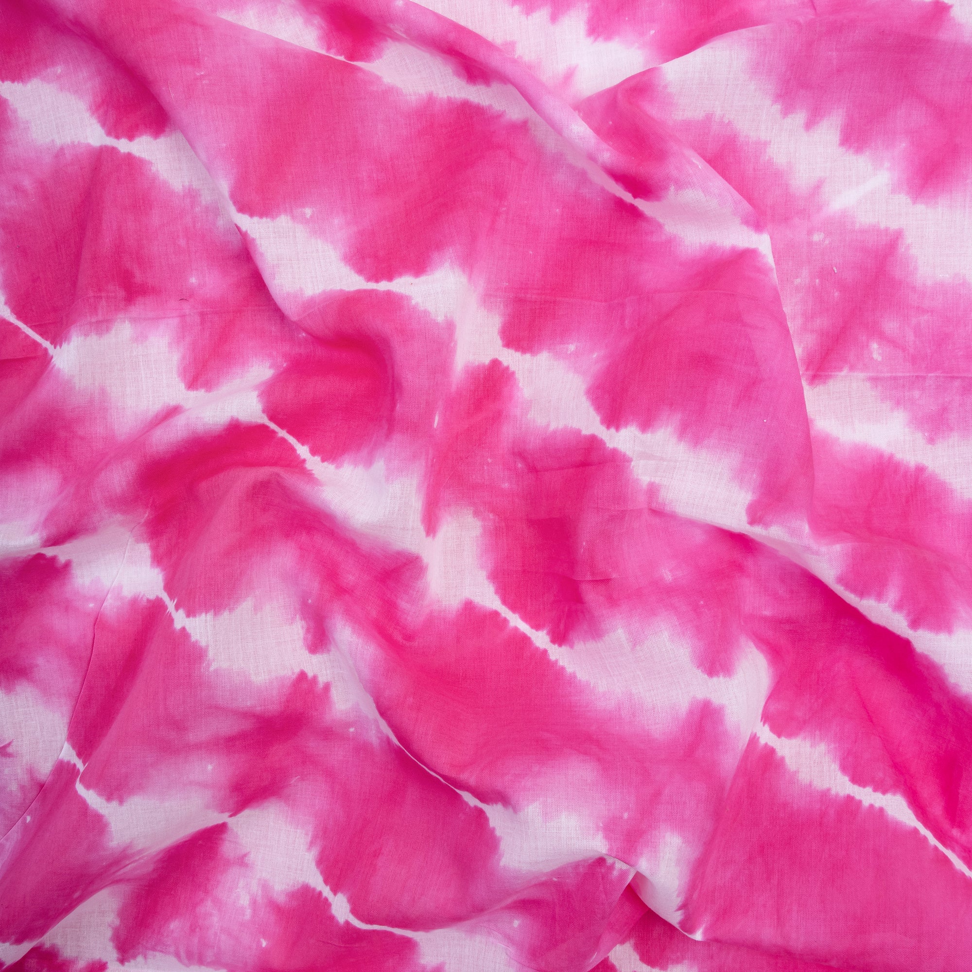 Pink Shibori Tie and Dye Fabric