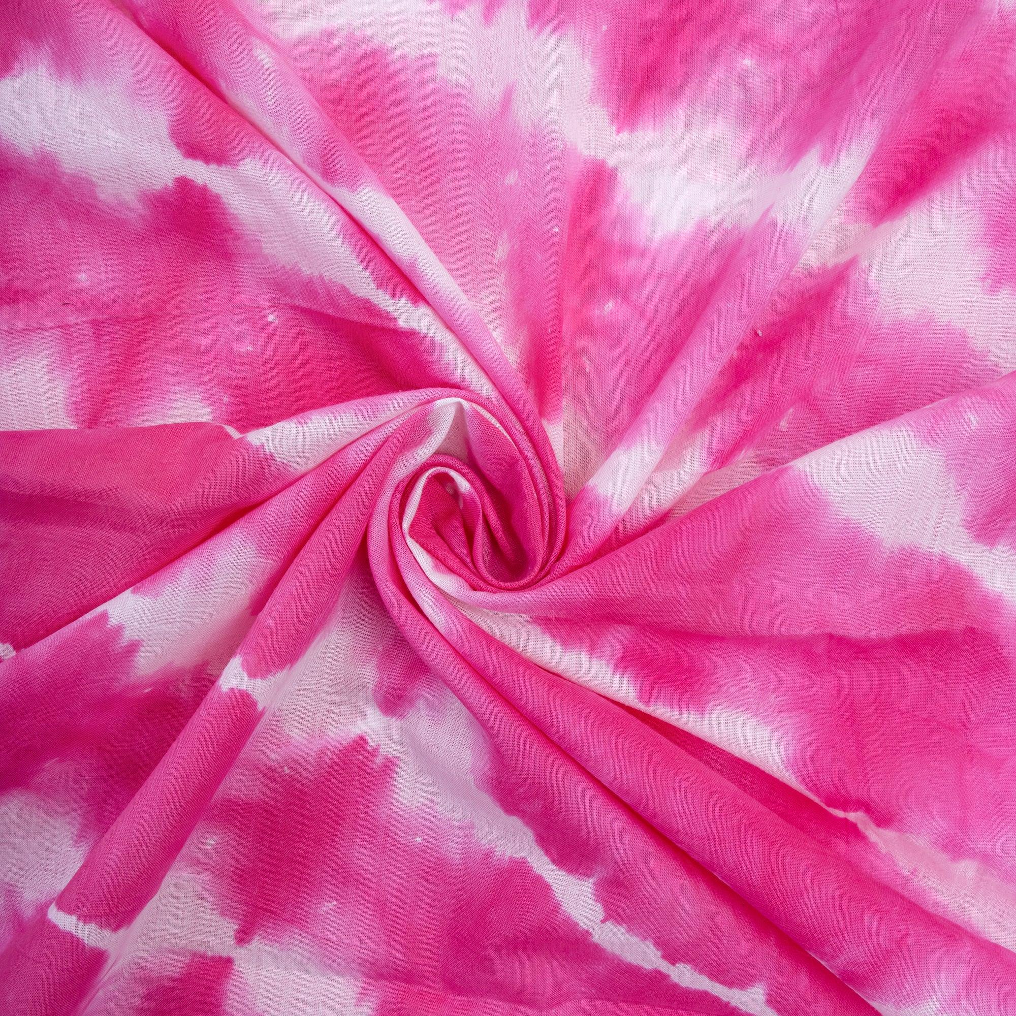 Pink Shibori Tie and Dye Fabric