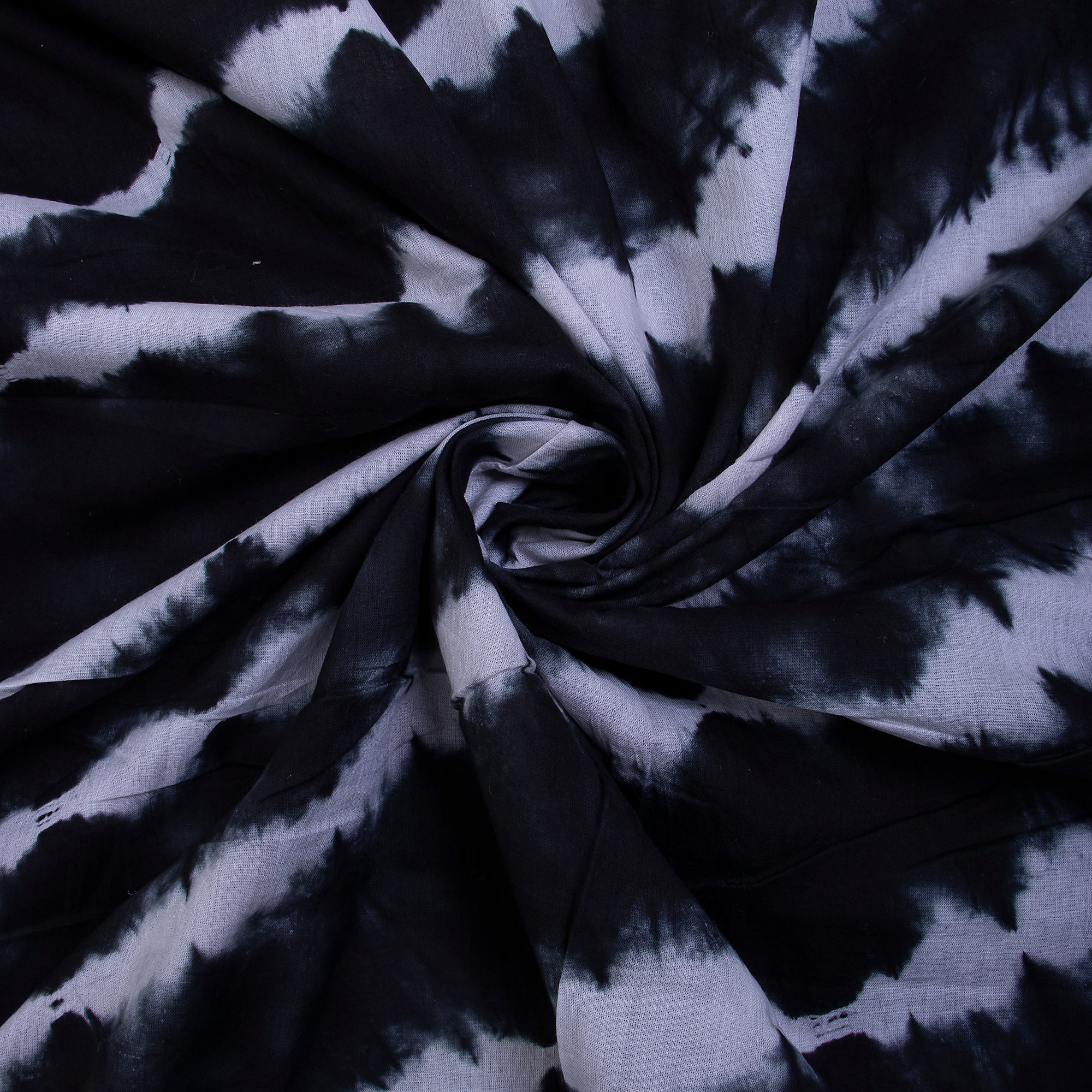 Shibori Fabric & Black Tie Dye Cotton Fabric