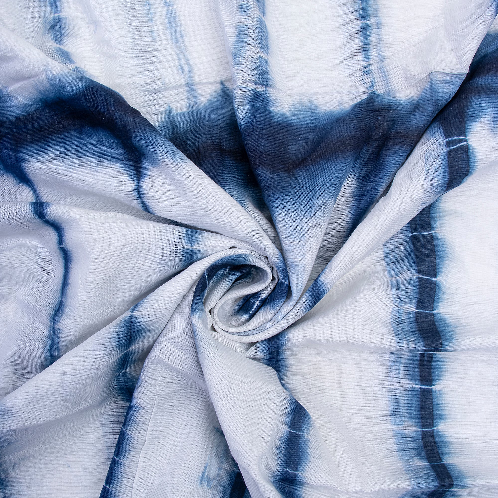 Ocean Blue Handmade Tie Dye Cotton Fabric