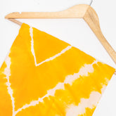Handmade Cotton Solid Yellow Tie Dye Fabric