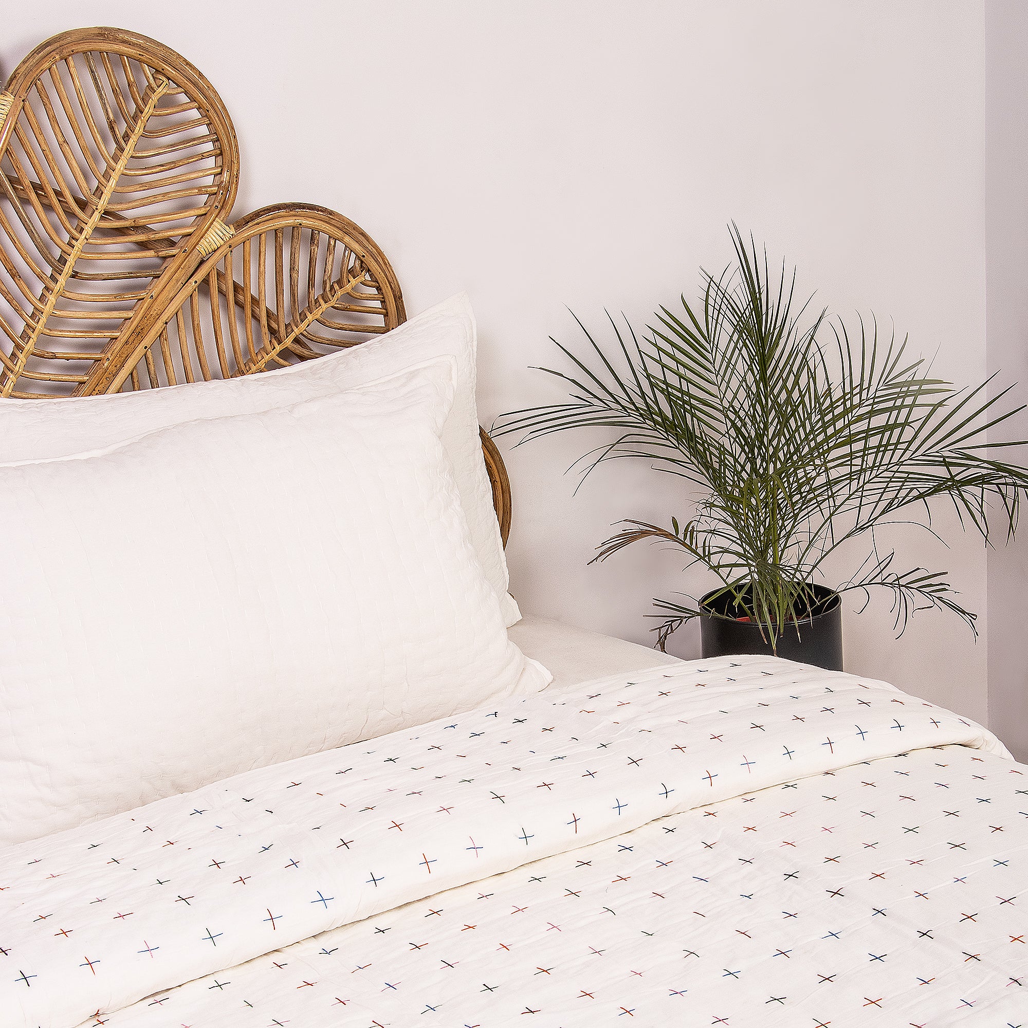 Indian Handmade Kantha Stitched Quilt Blanket