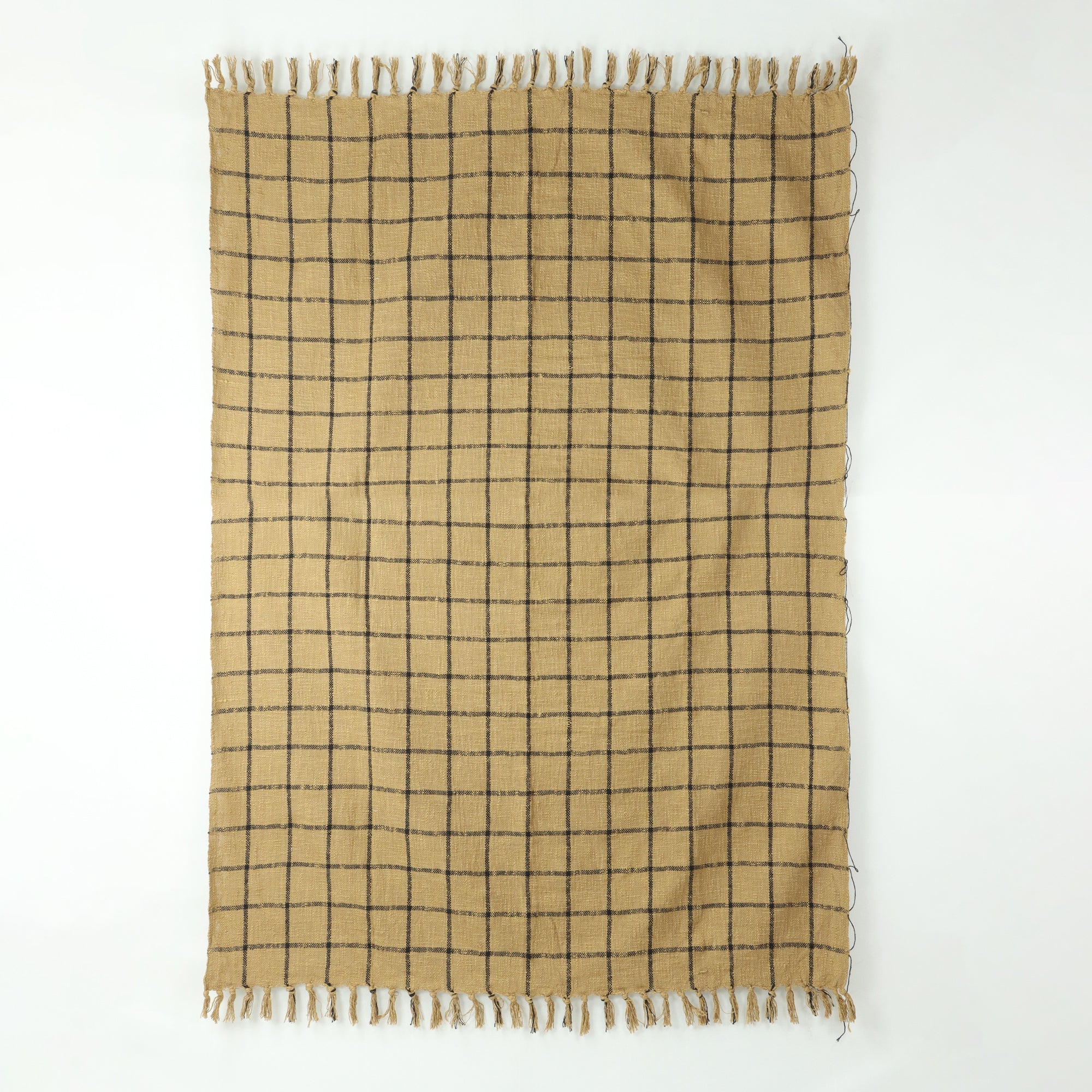 Premium Black Stripes Cotton Couch Throw Blanket