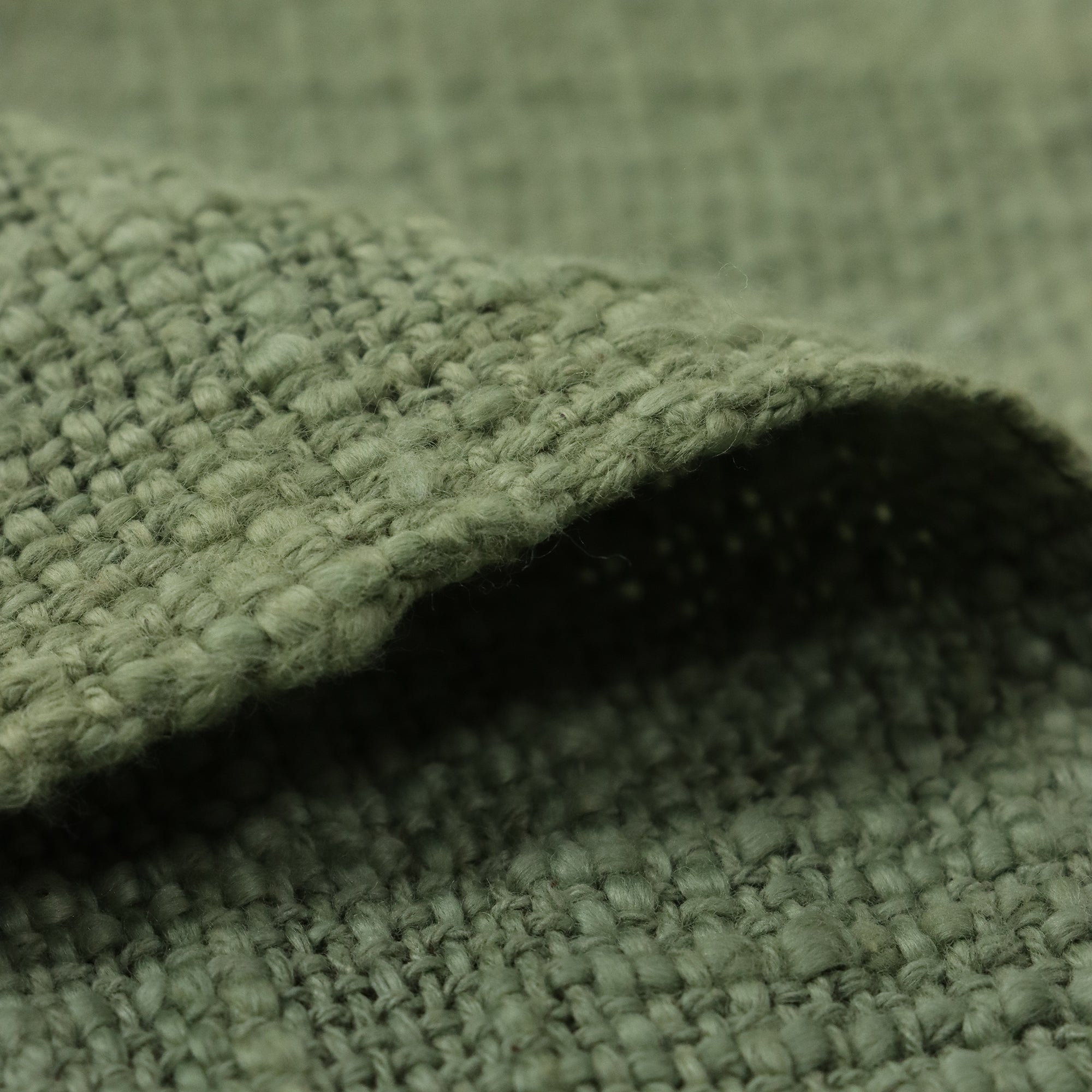 Indian Solid Green Handcrafted Pure Cotton Throw Blanket for Travelling