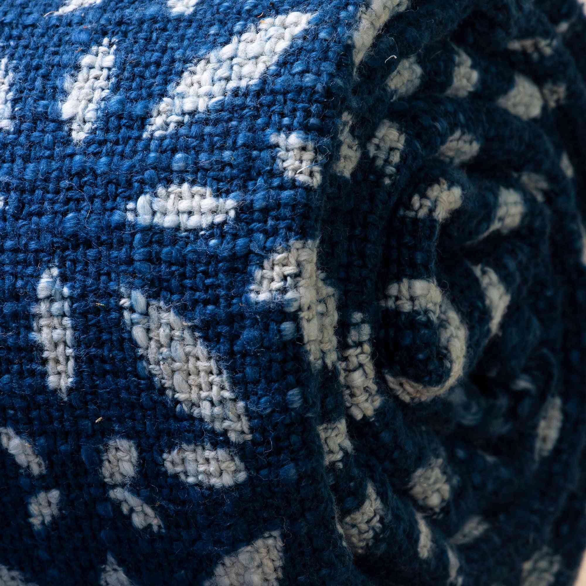 Stylish Sofa Indigo Cotton Outdoor Throw Blanket For Living Room