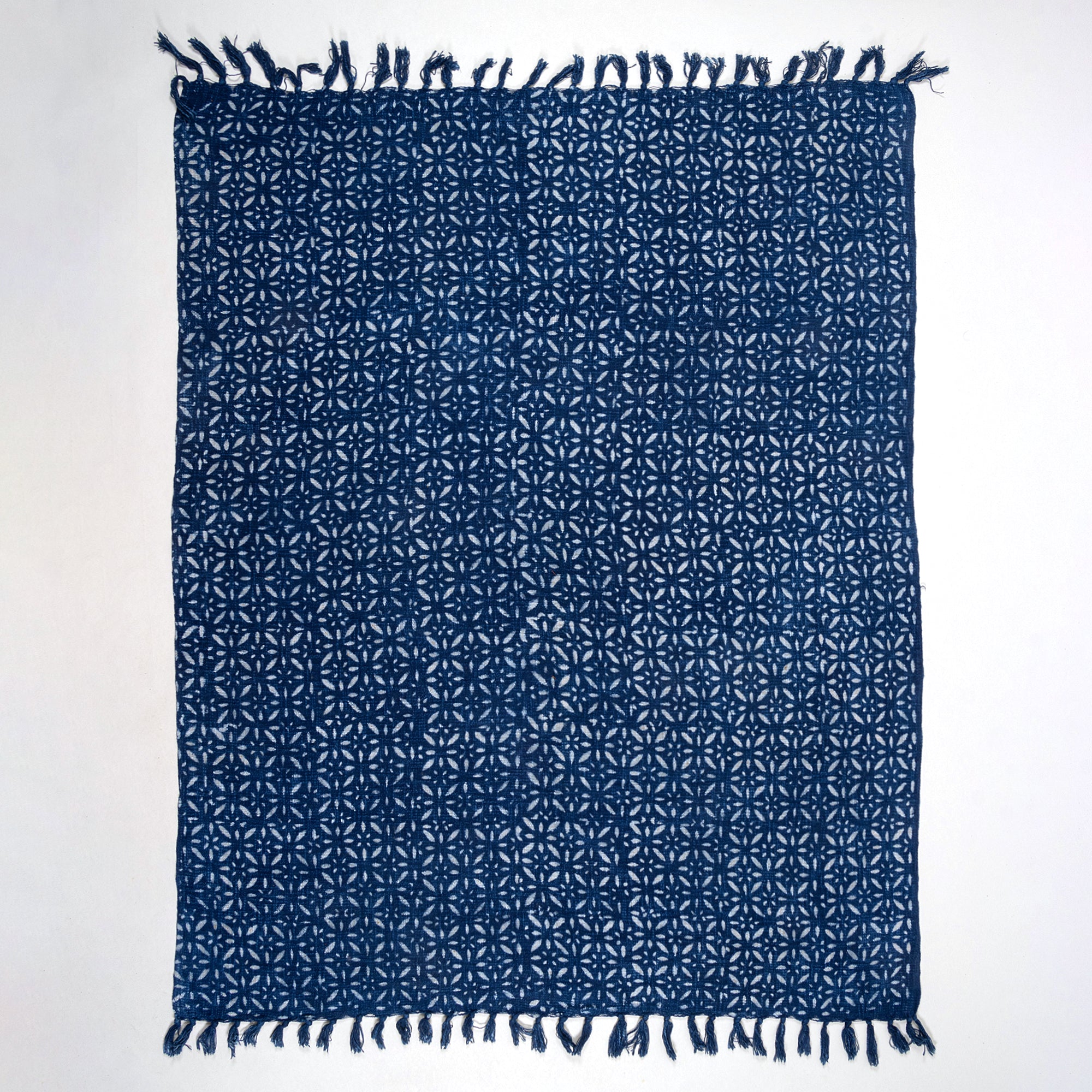 Stylish Sofa Indigo Cotton Outdoor Throw Blanket For Living Room